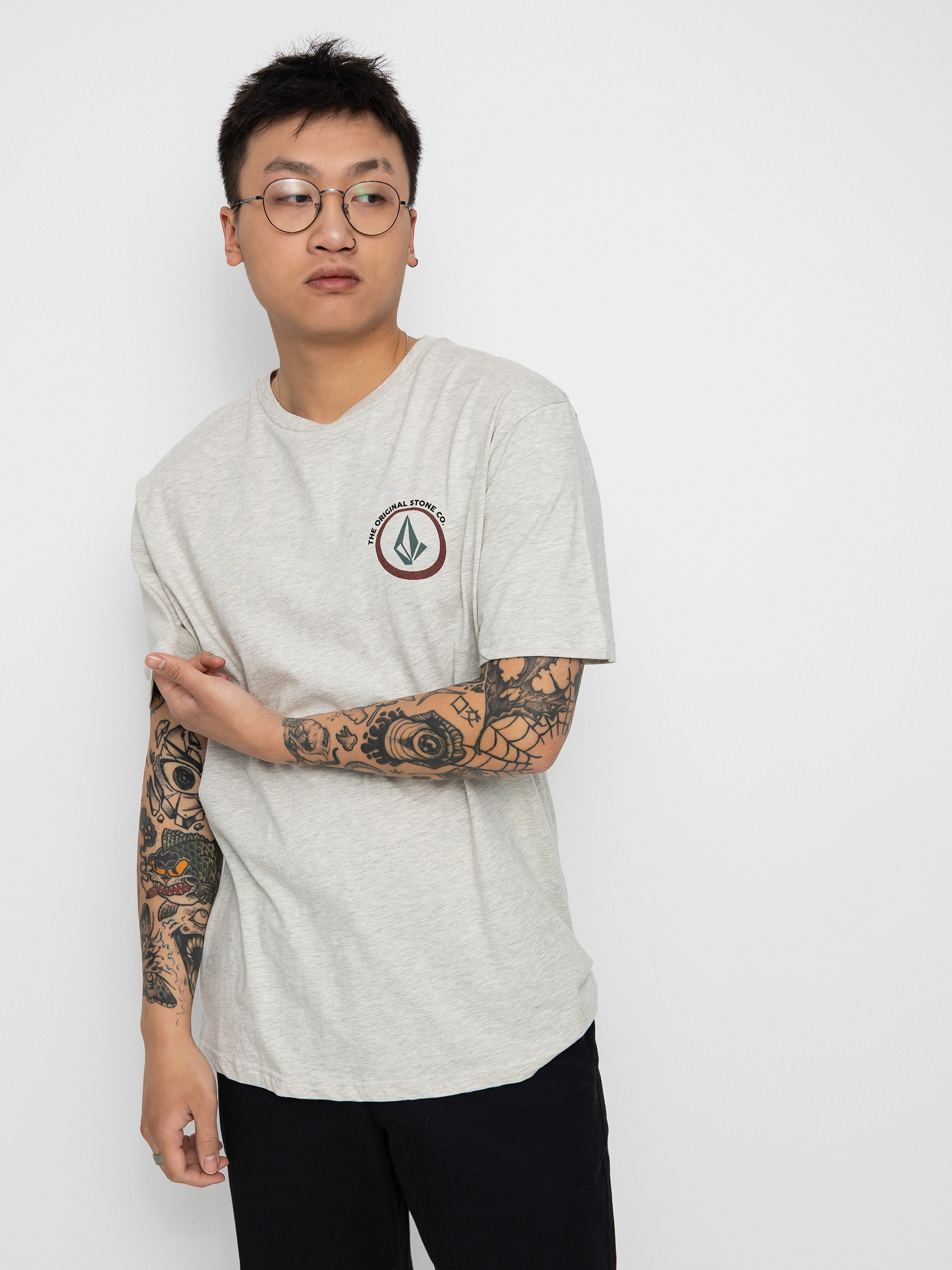 T-shirt Volcom Fisheye (bone heather)