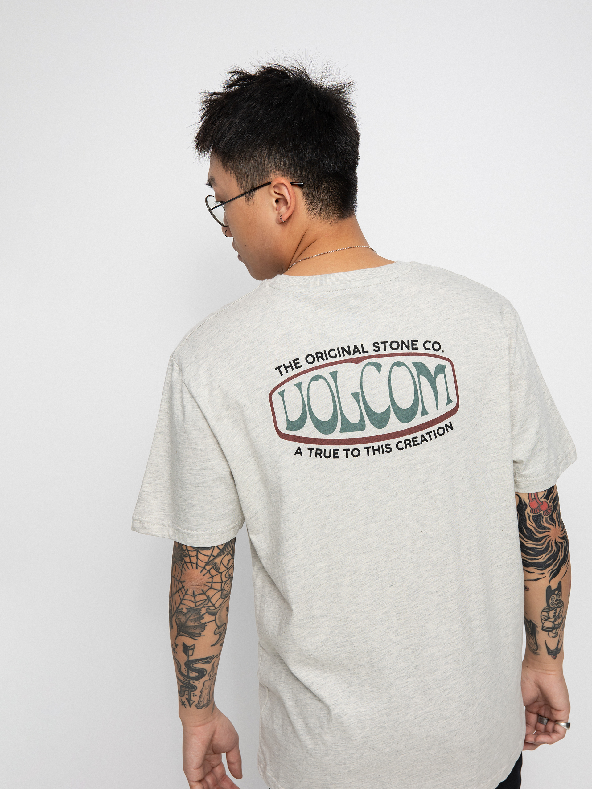 T-shirt Volcom Fisheye (bone heather)