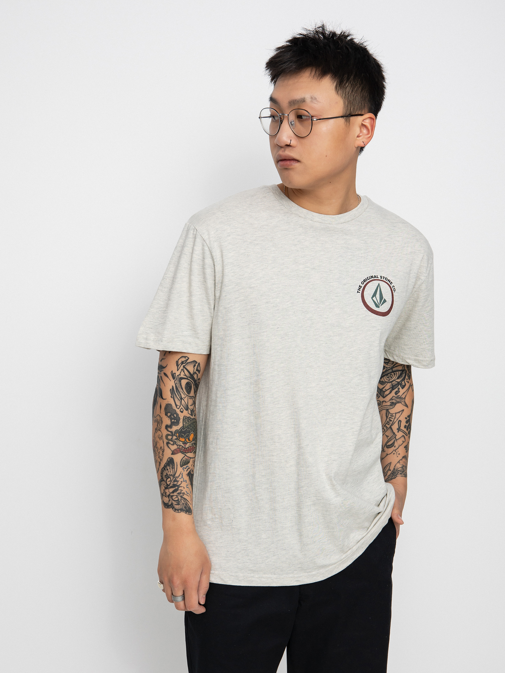 T-shirt Volcom Fisheye (bone heather)