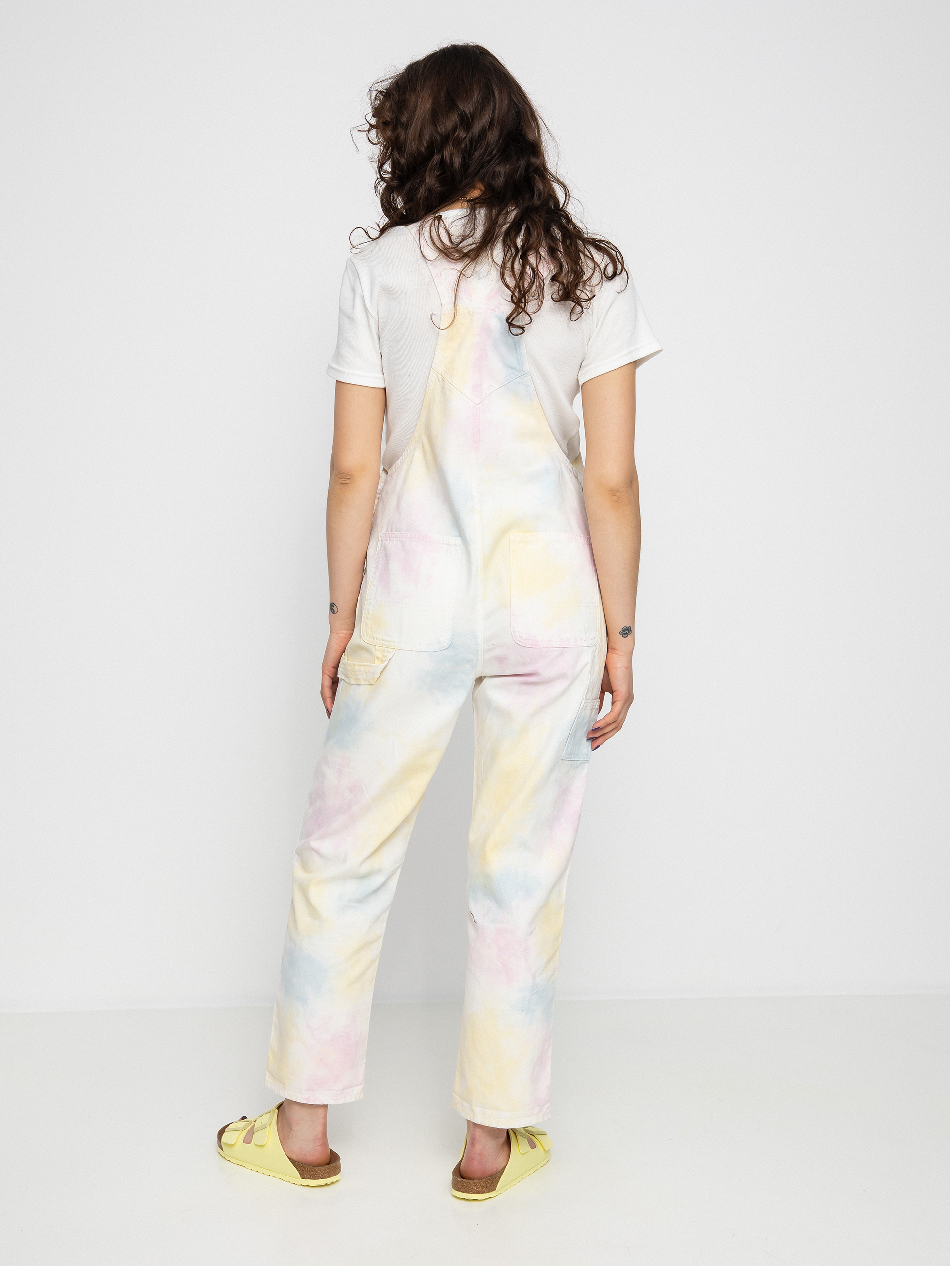 Spodnie Vans Tri Dye Ground Work Overall Wmn (cradle pink)