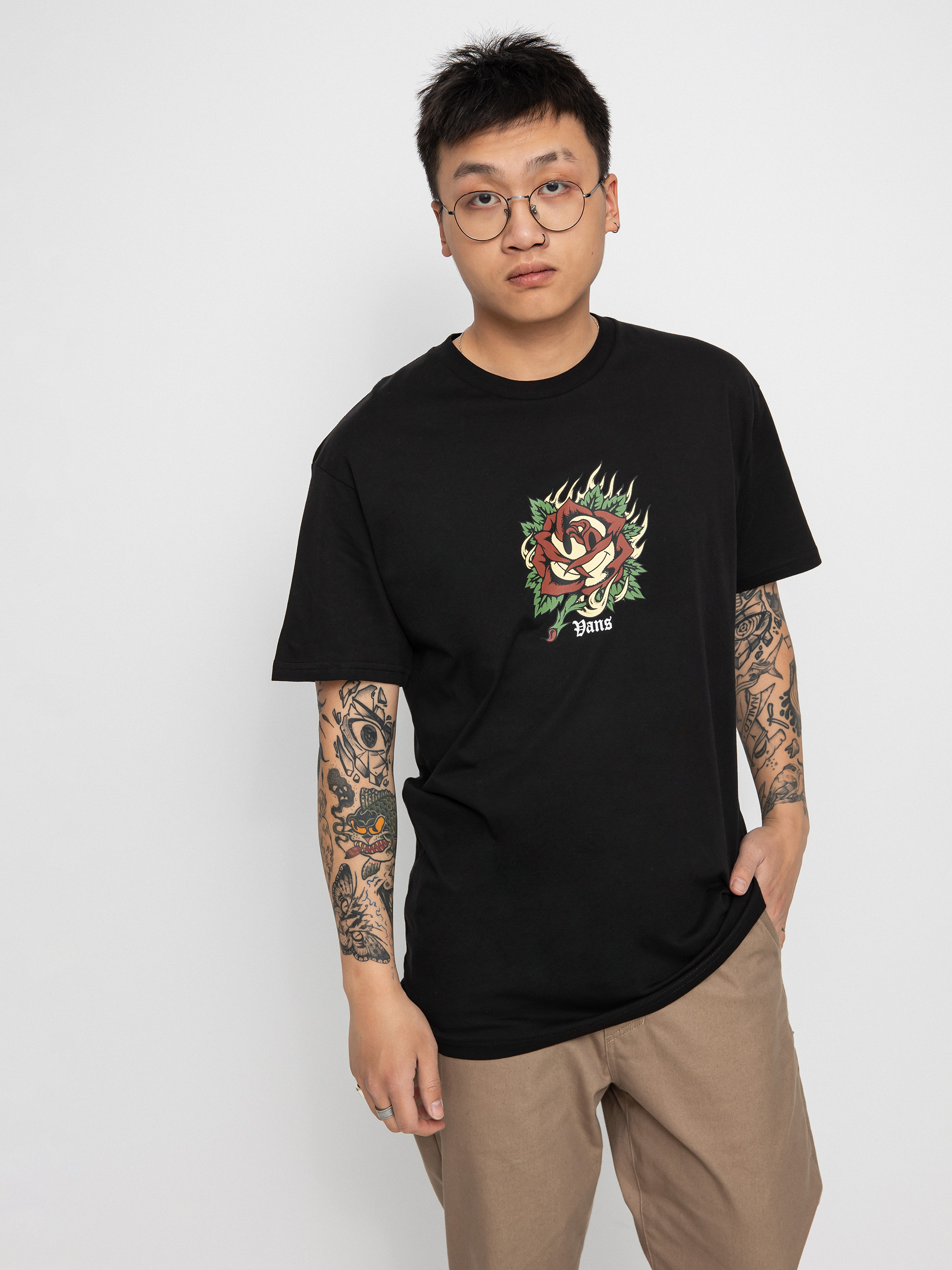 T-shirt Vans Easy Trinity (black)