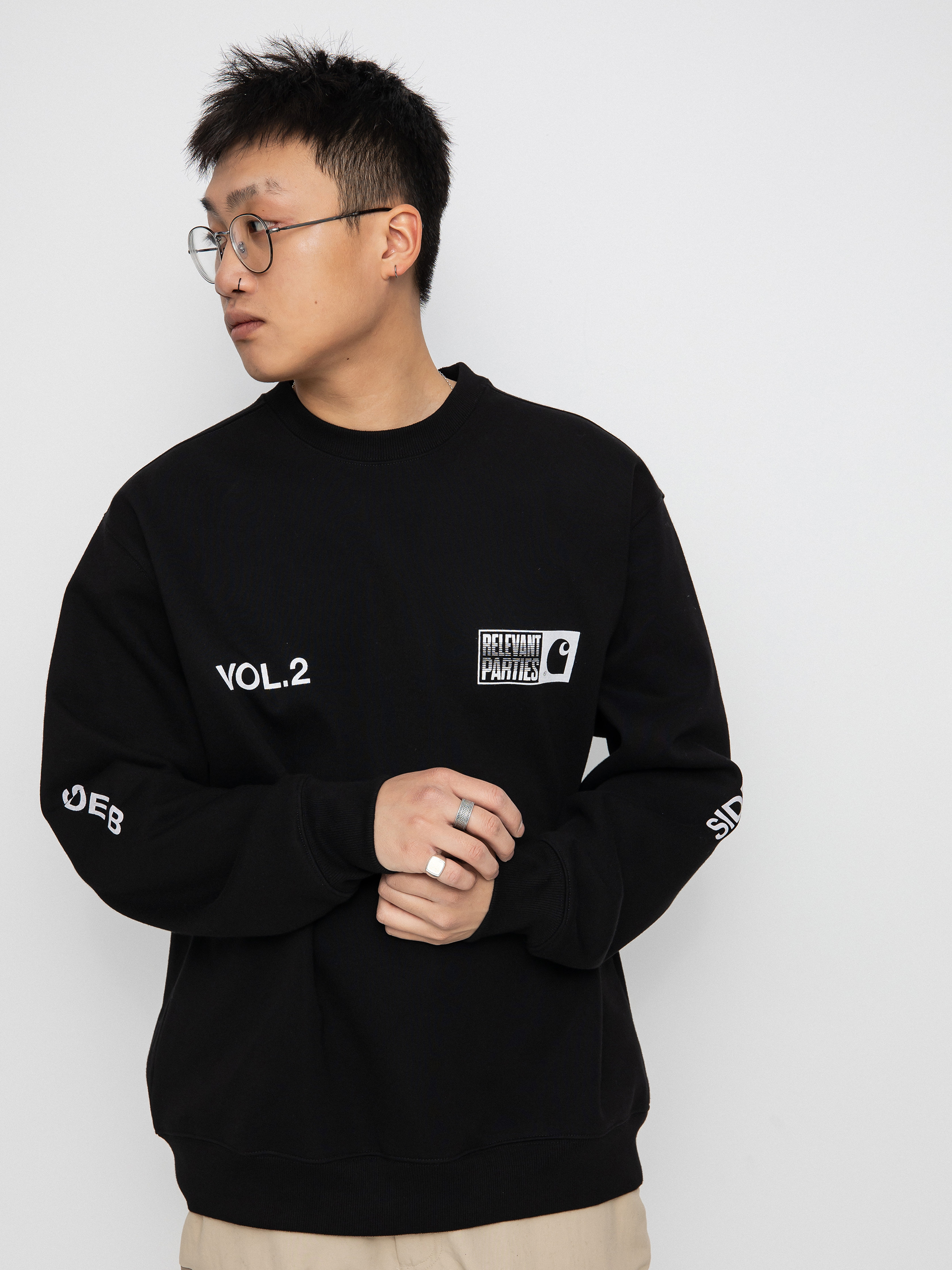 Bluza Carhartt WIP X Relevant Parties Vol 2 (black/white)