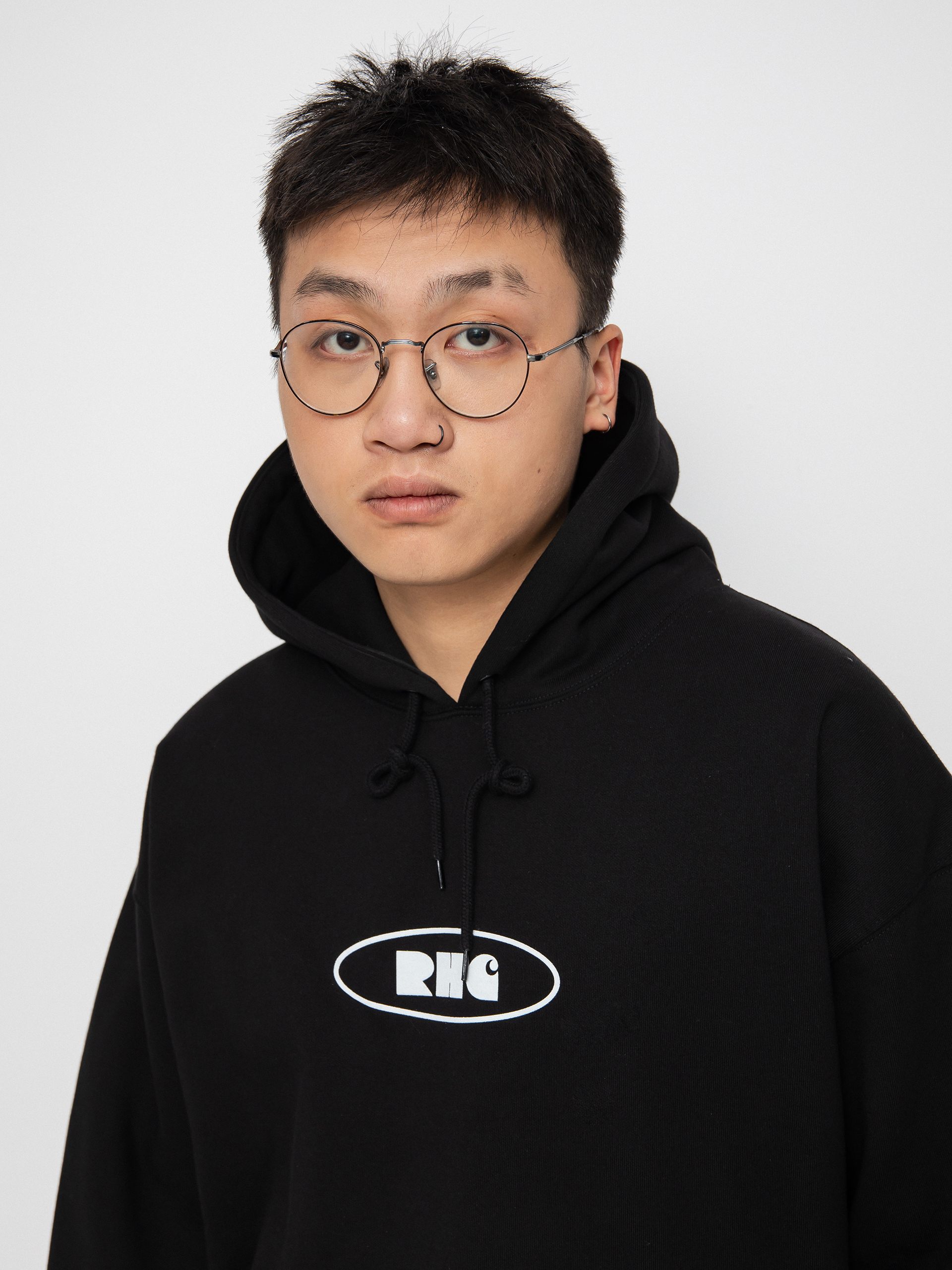 Bluza z kapturem Carhartt WIP X Relevant Parties Vol 2 Rush Hour HD (black/white)