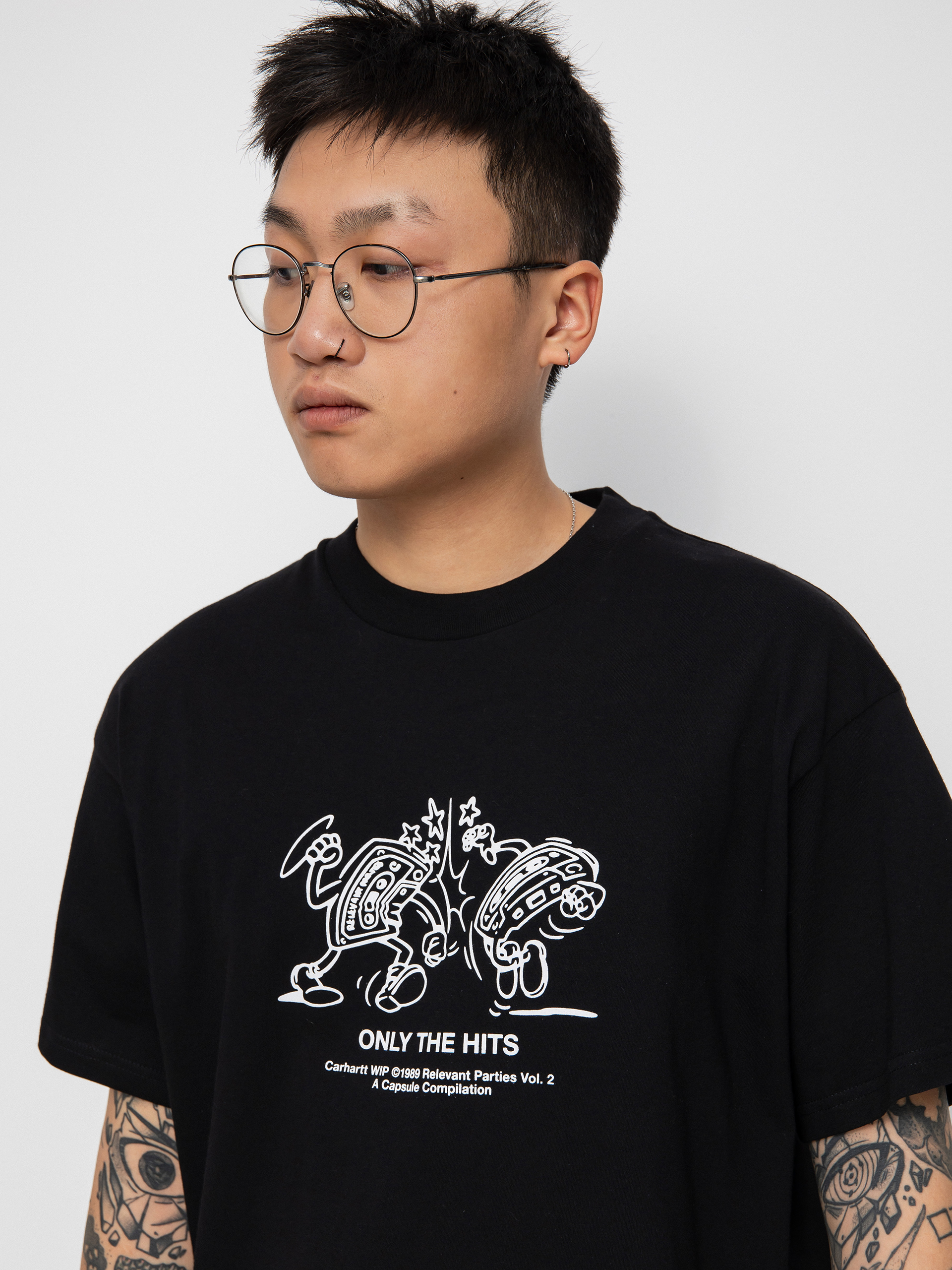 T-shirt Carhartt WIP X Relevant Parties Vol 2 (black/white)