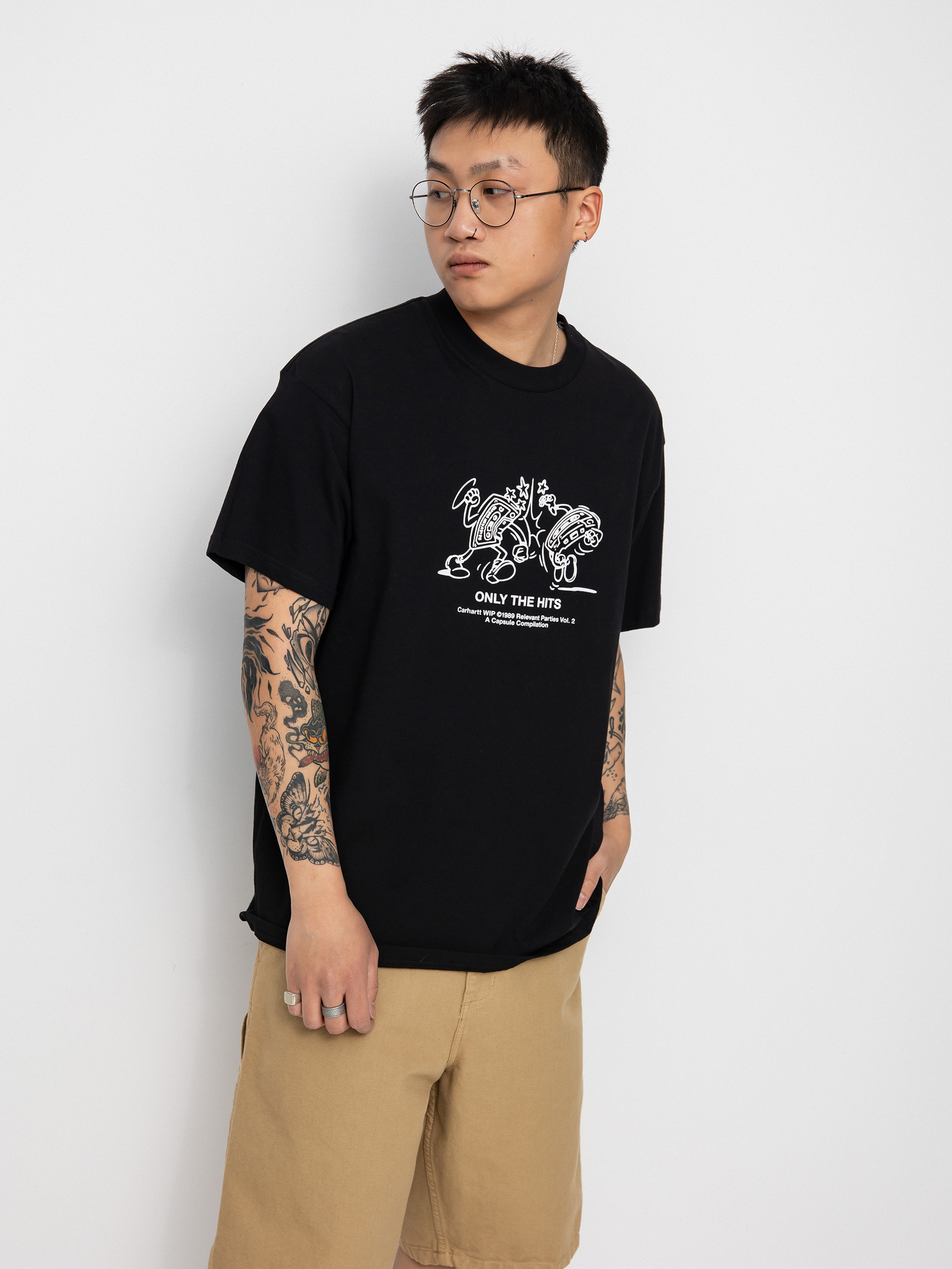 T-shirt Carhartt WIP X Relevant Parties Vol 2 (black/white)