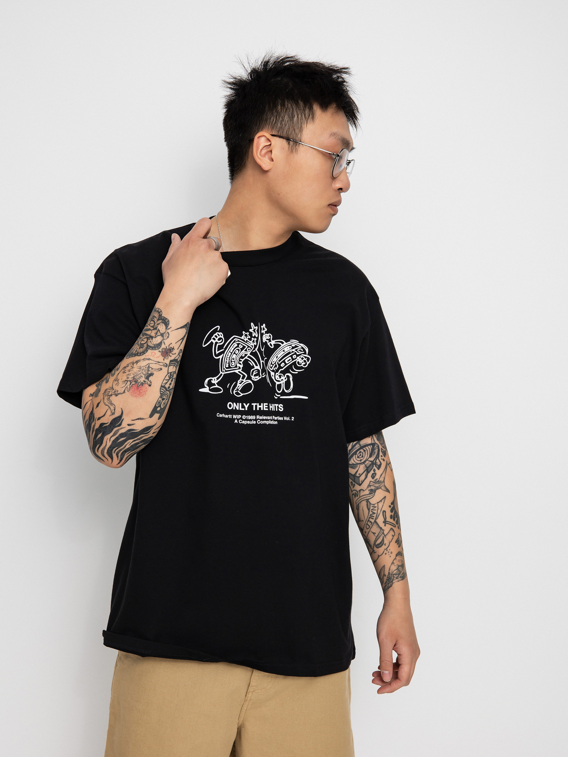 T-shirt Carhartt WIP X Relevant Parties Vol 2 (black/white)
