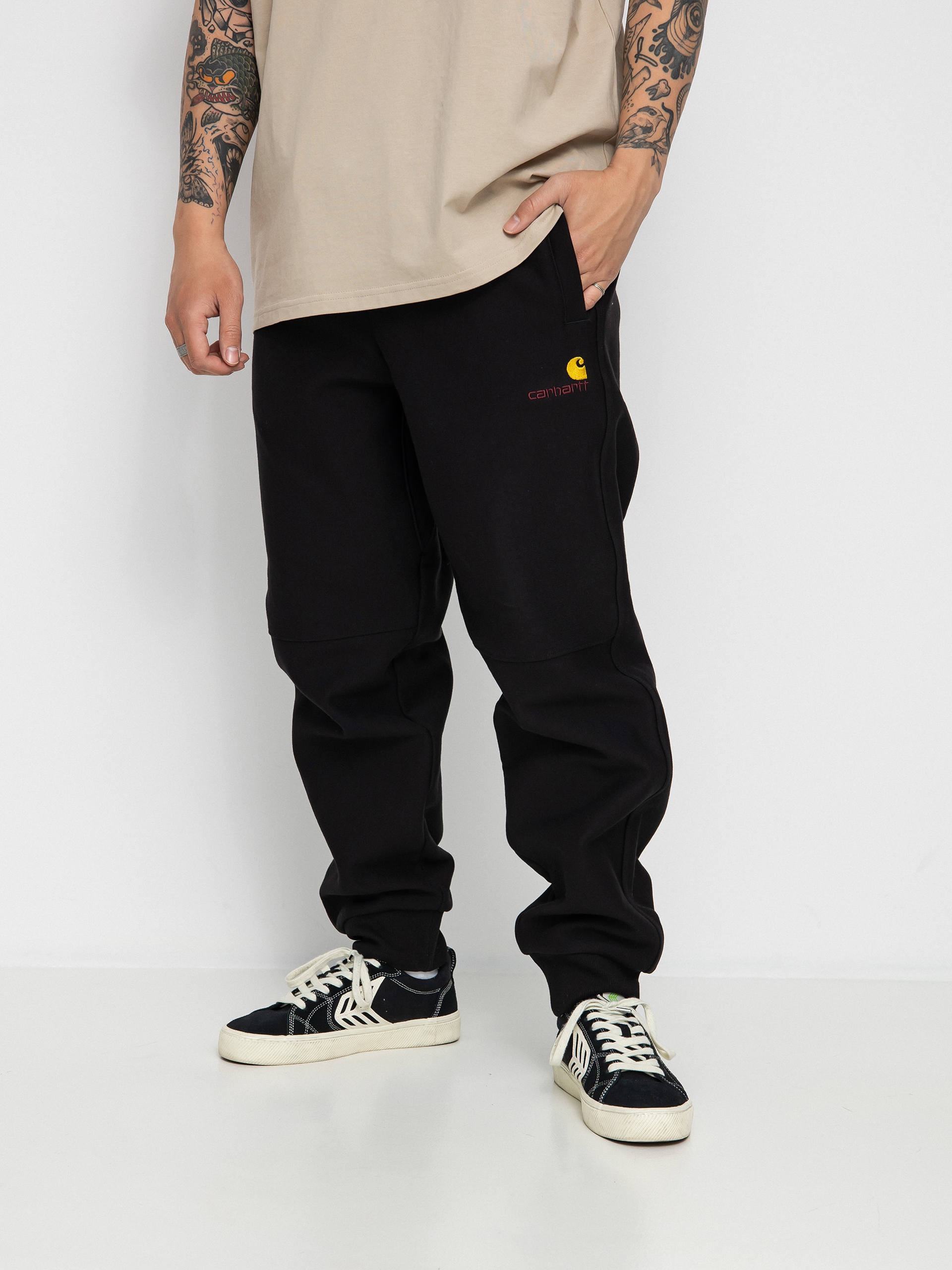 Spodnie Carhartt WIP American Script Jogging (black)