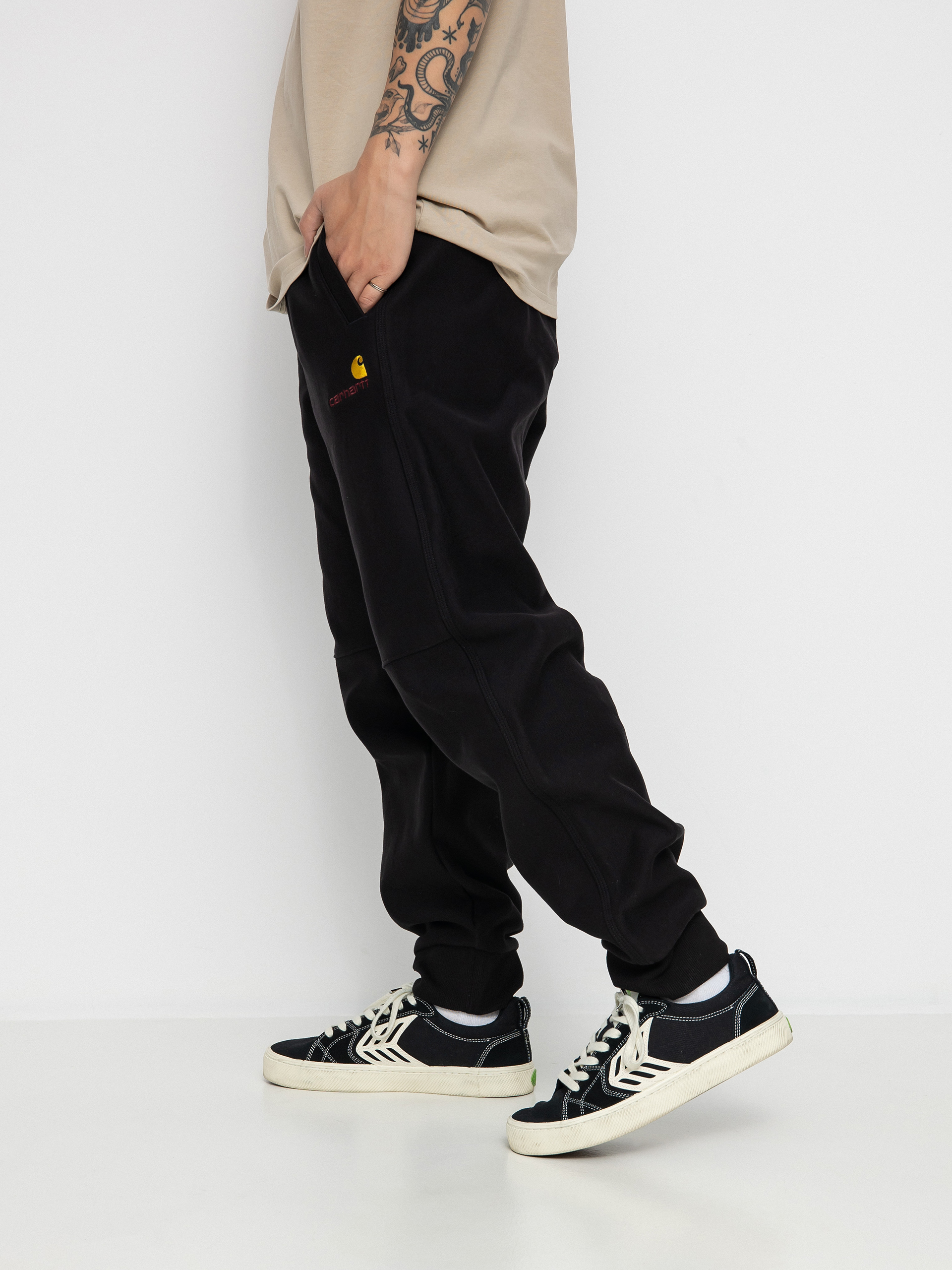 Spodnie Carhartt WIP American Script Jogging (black)