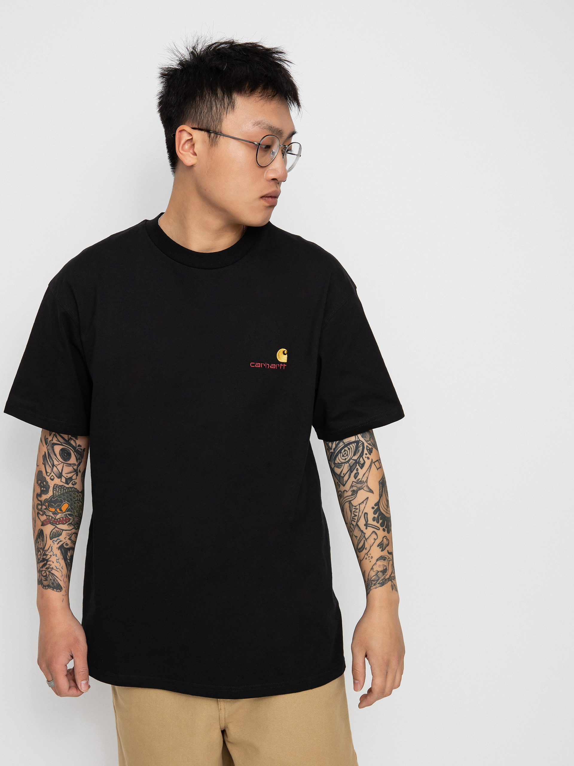 T-shirt Carhartt WIP American Script (black)