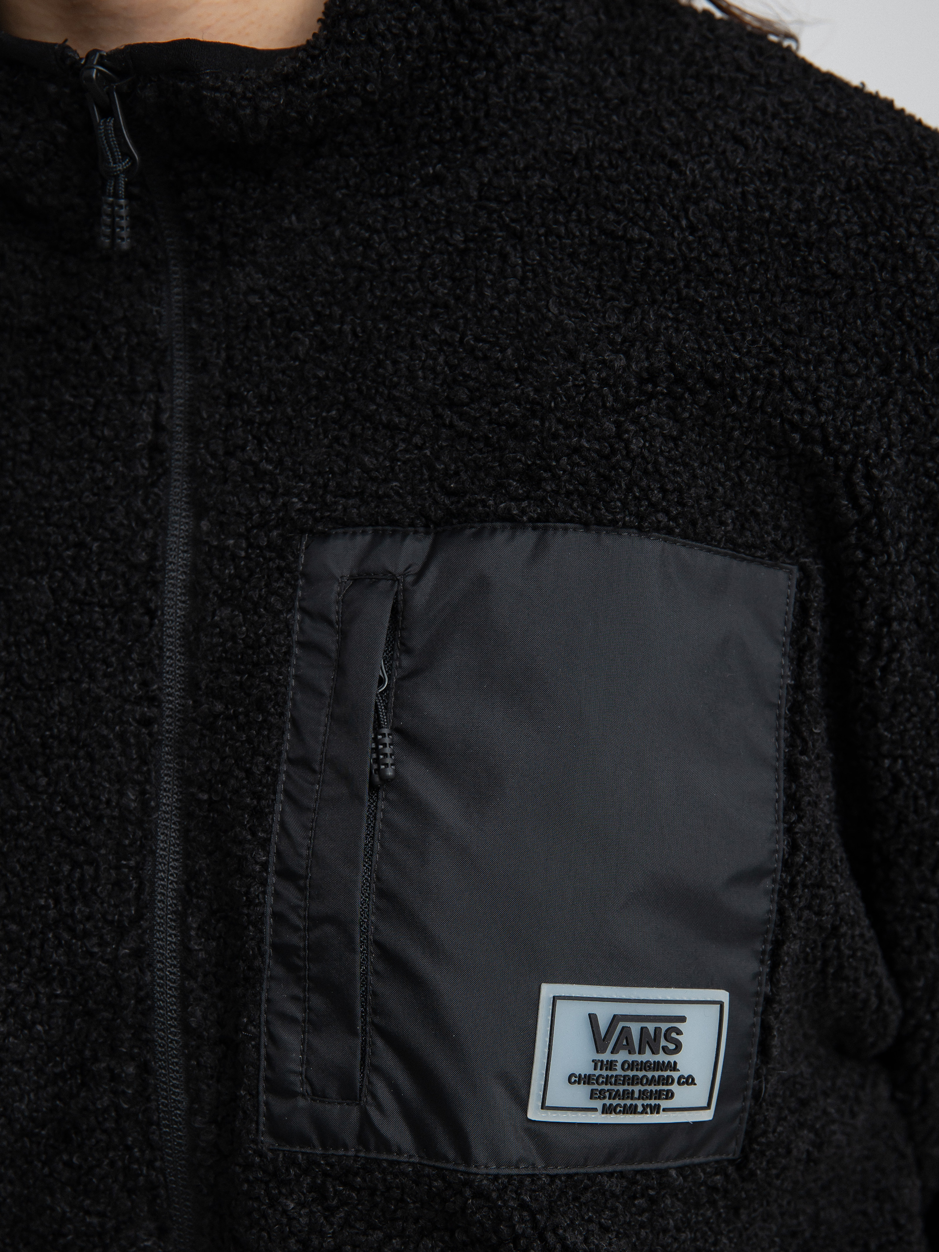 Kurtka Vans Midland Zip Sherpa Wmn (black)