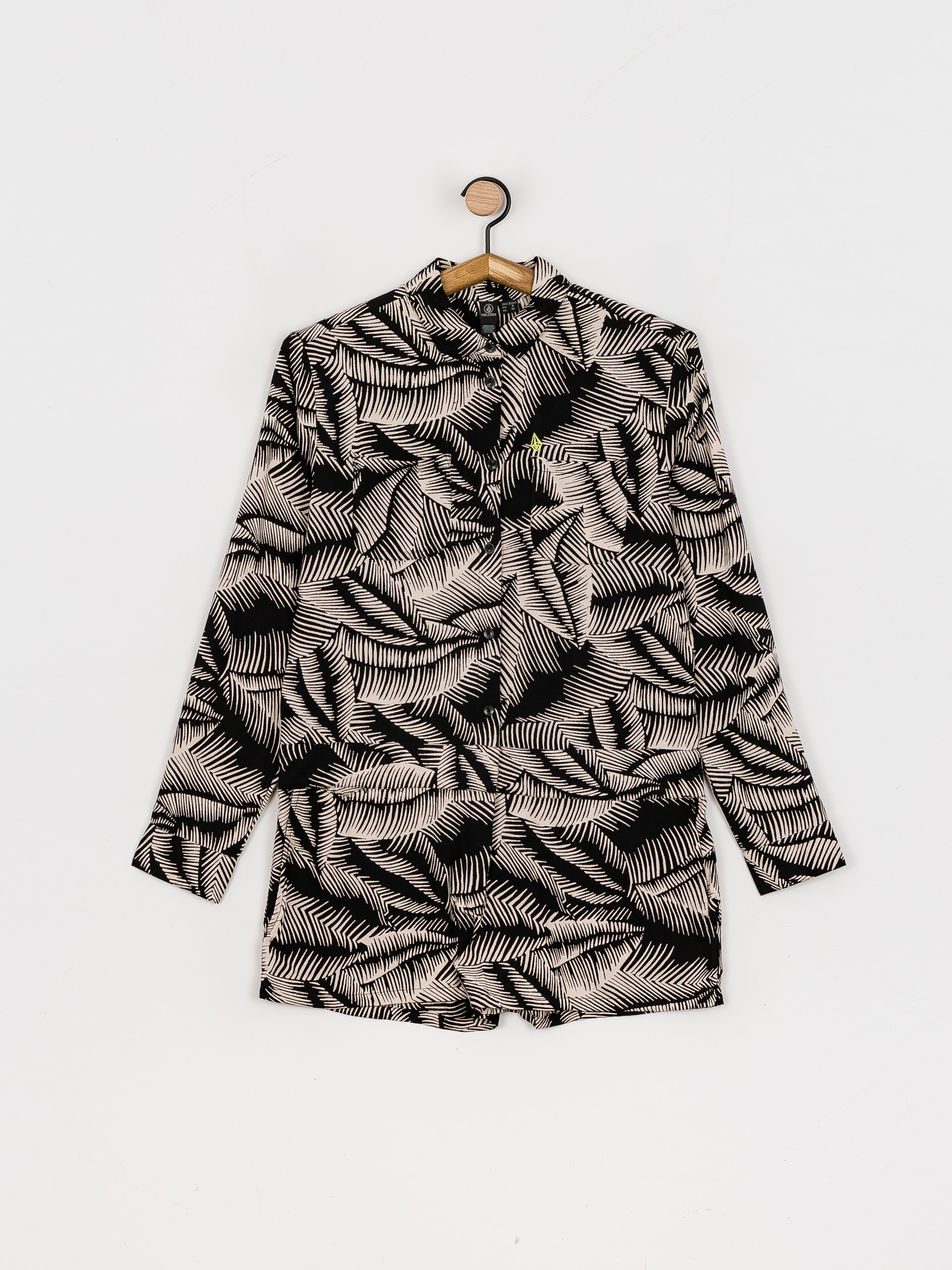 Damski Kombinezon Volcom Stay Palm Romper (black white)