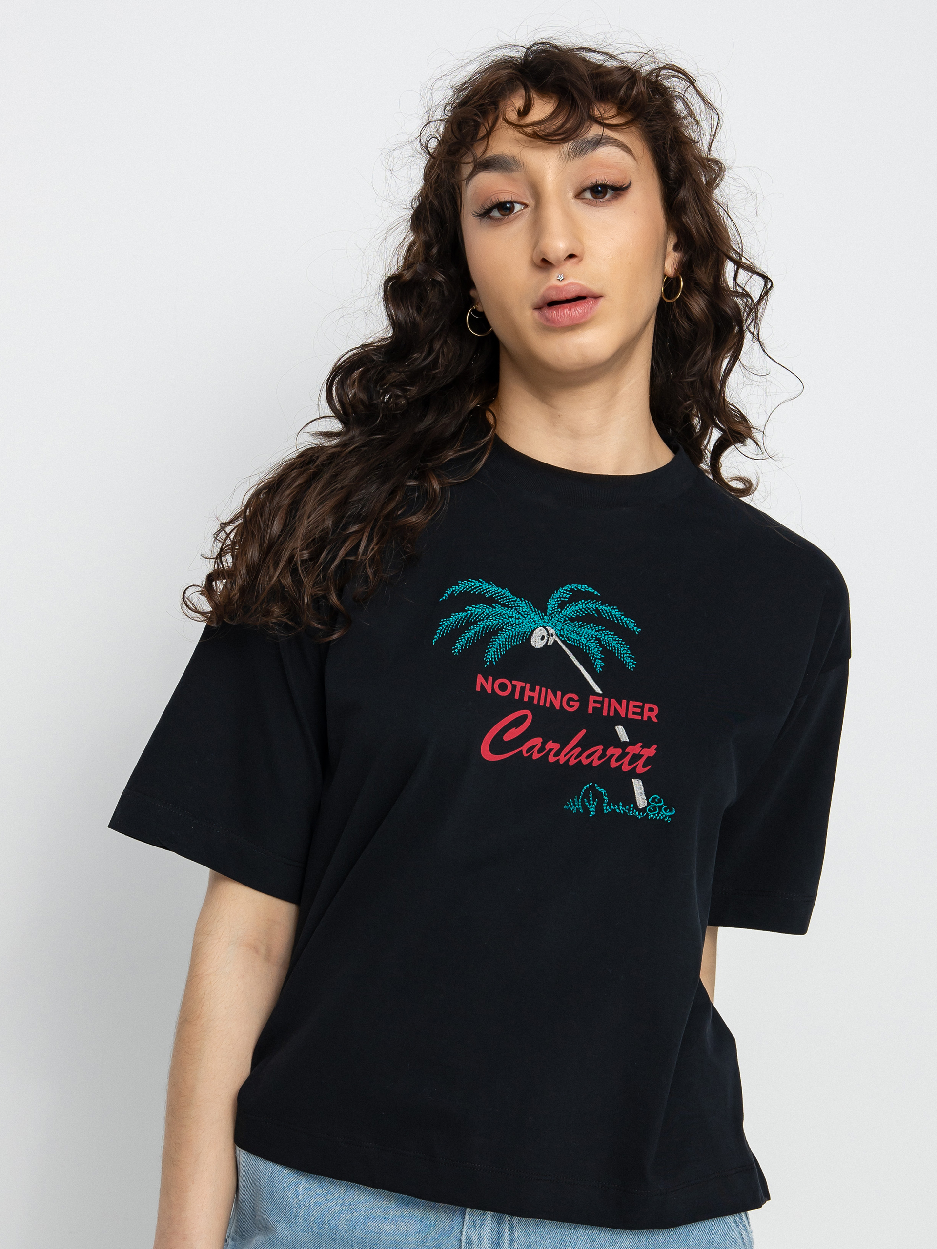 T-shirt Carhartt WIP Finer Wmn (black)