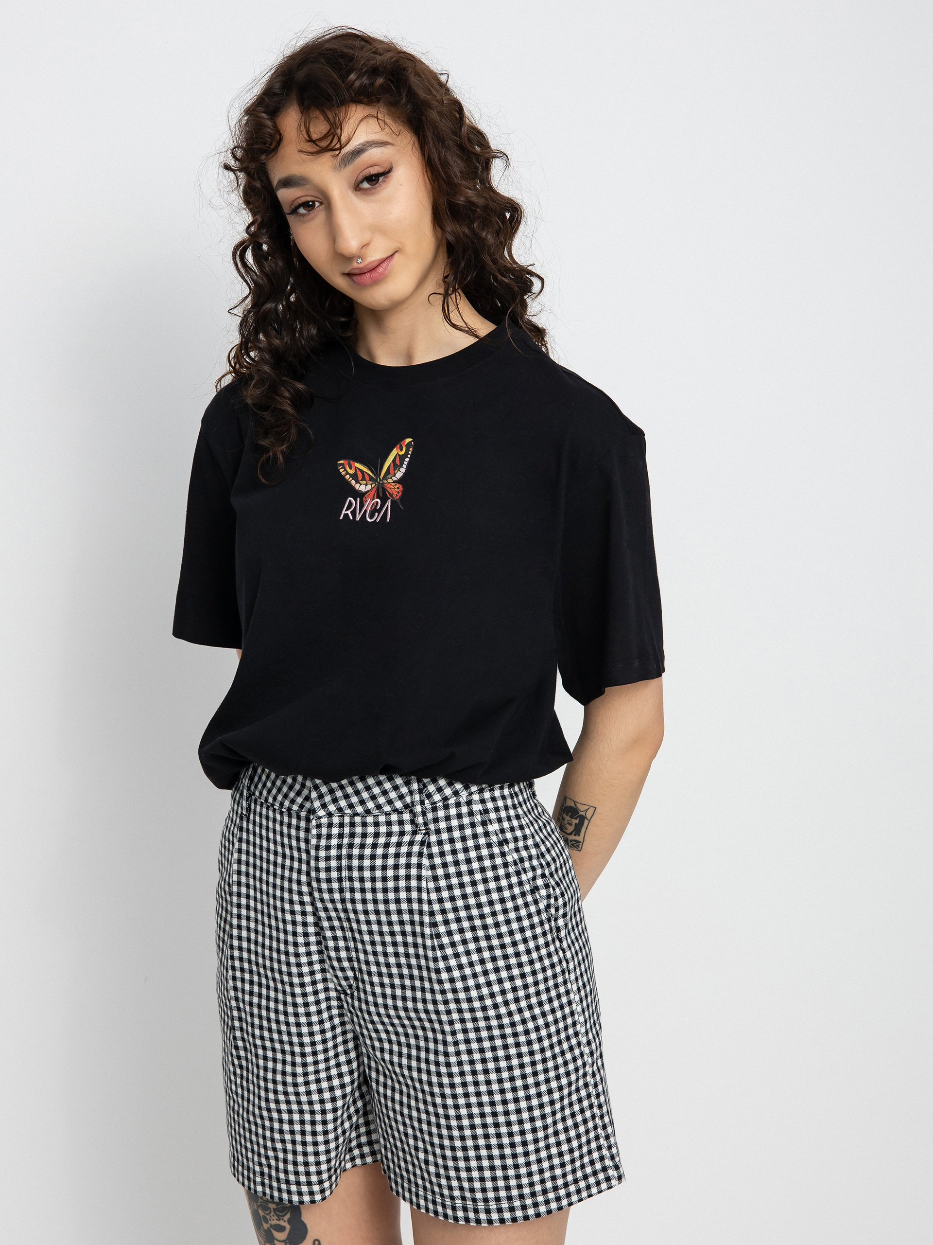 T-shirt RVCA Flora Wmn (black)