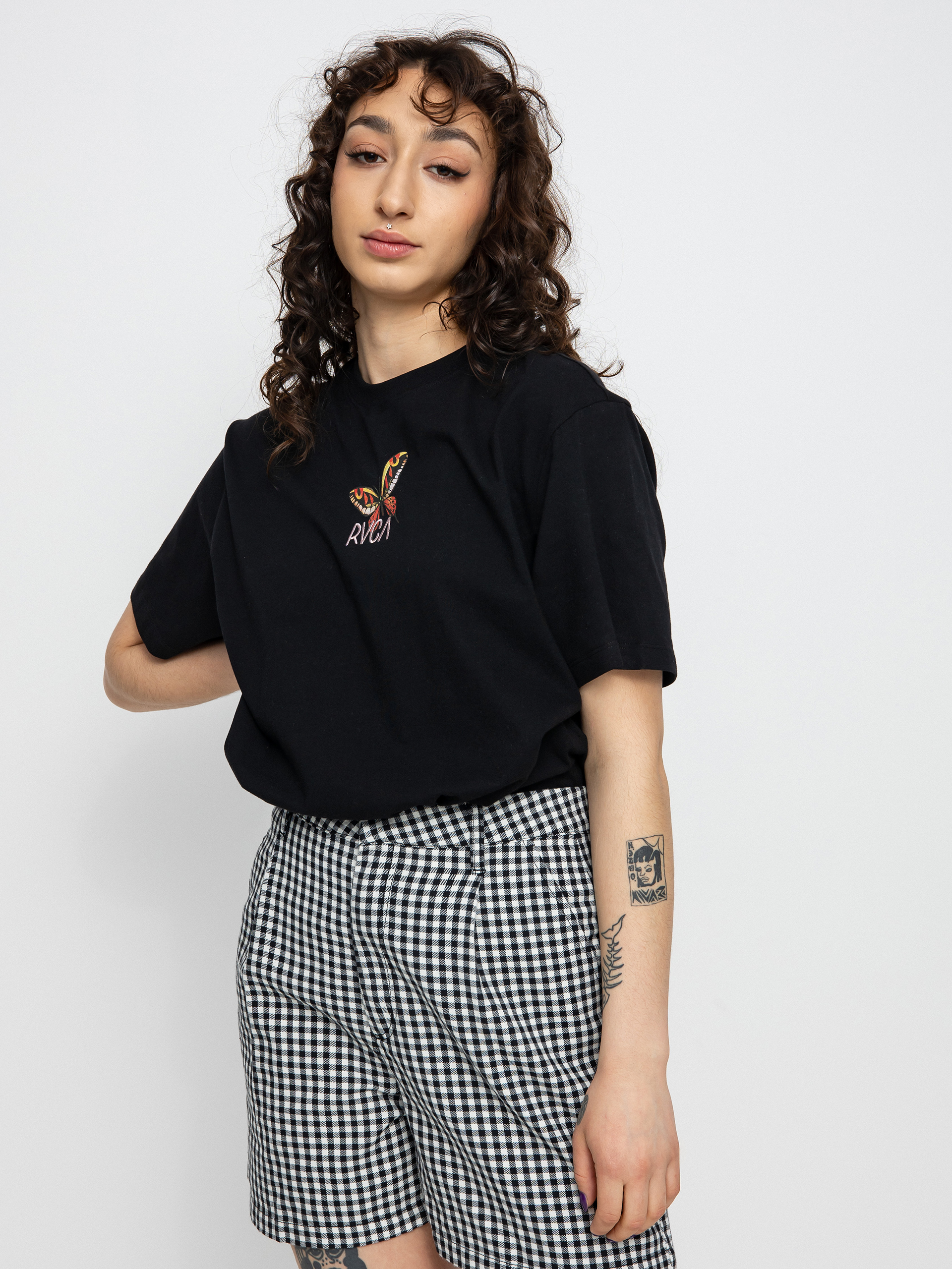 T-shirt RVCA Flora Wmn (black)