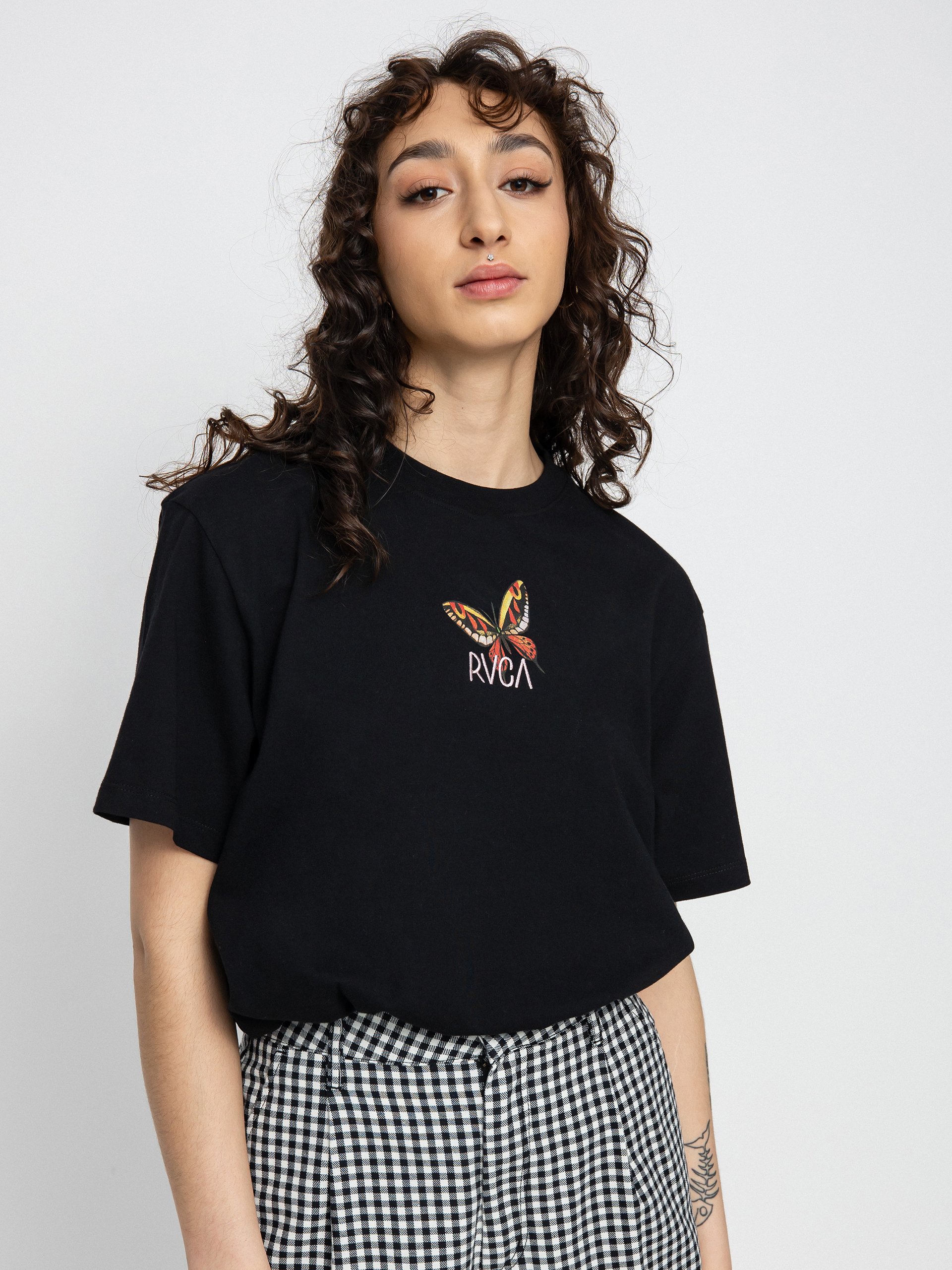 T-shirt RVCA Flora Wmn (black)