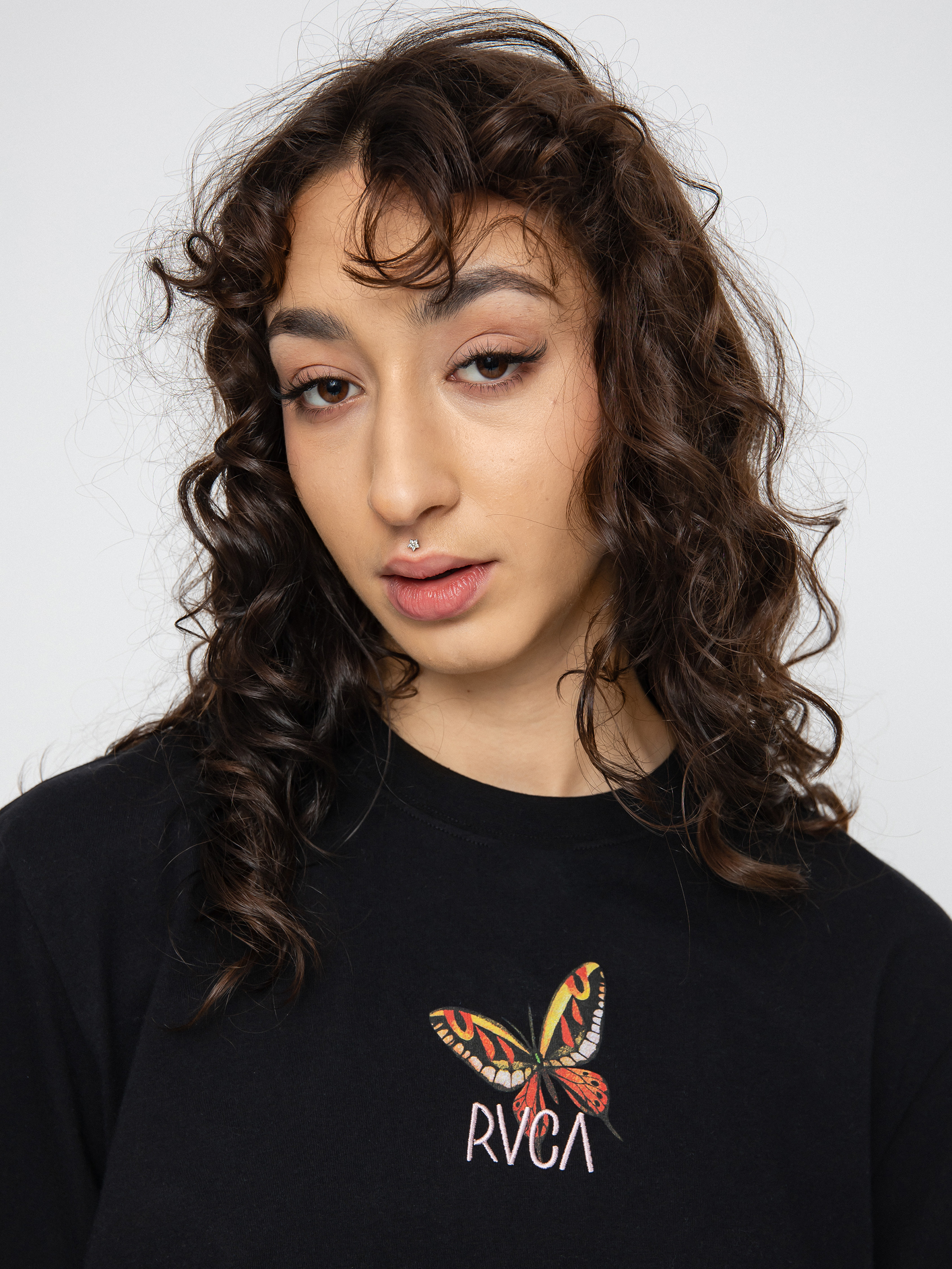 T-shirt RVCA Flora Wmn (black)
