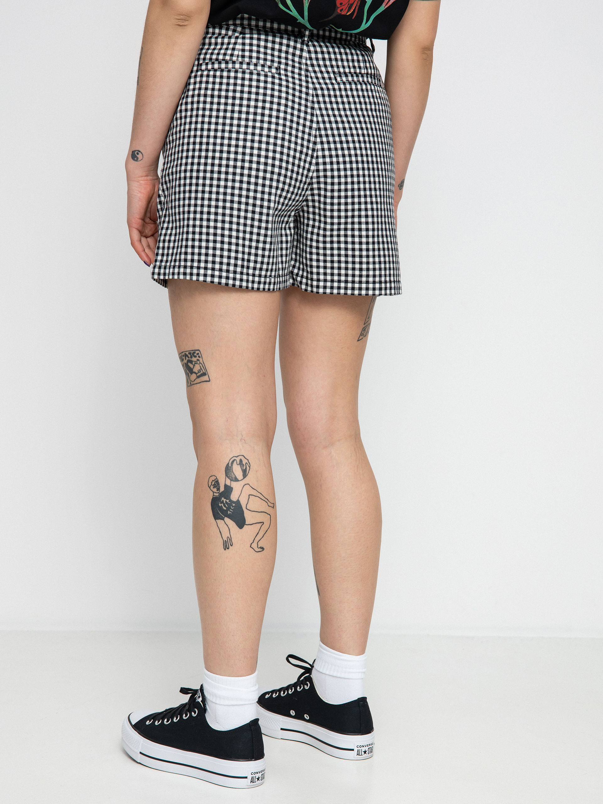 Szorty Brixton Victory Trouser Wmn (black gingham)