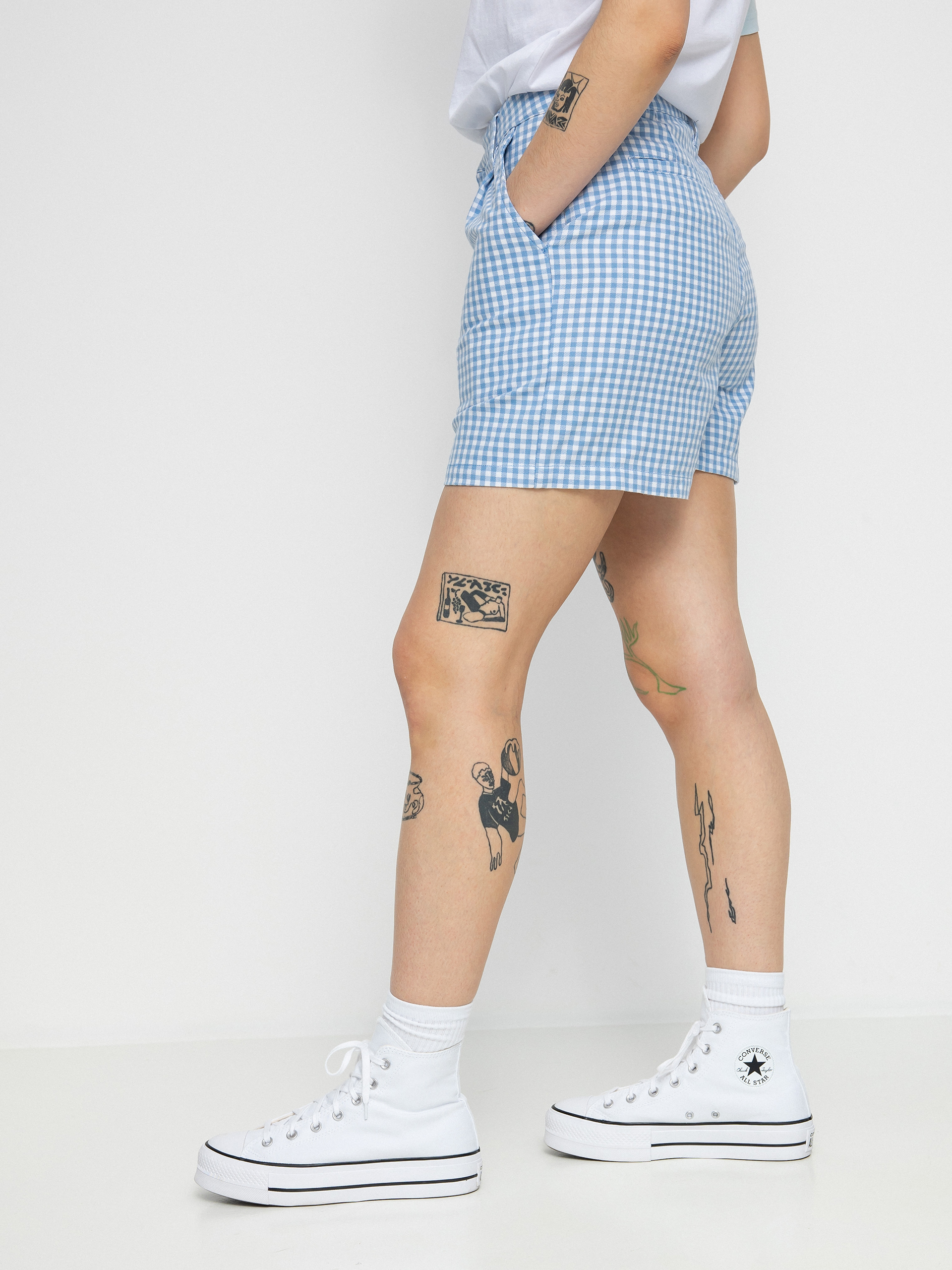 Szorty Brixton Victory Trouser Wmn (casa blanca blue)