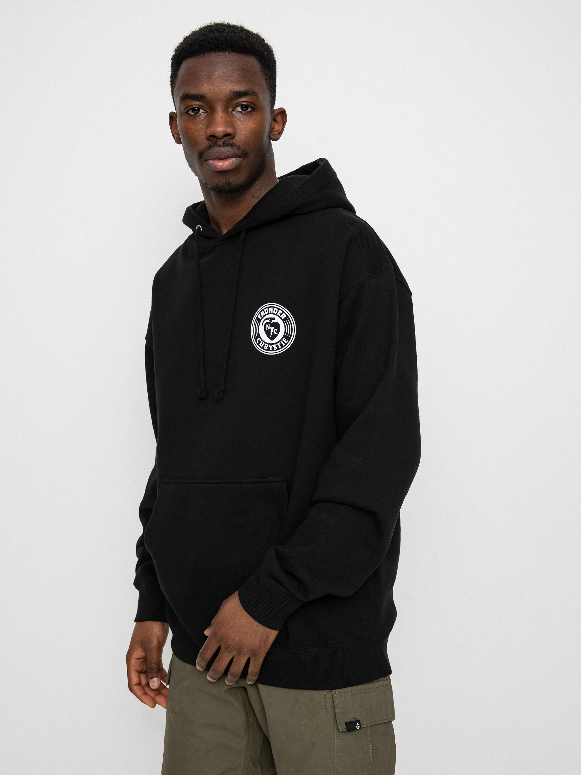 Bluza z kapturem Thunder X Chrystie Circle Logo (black)