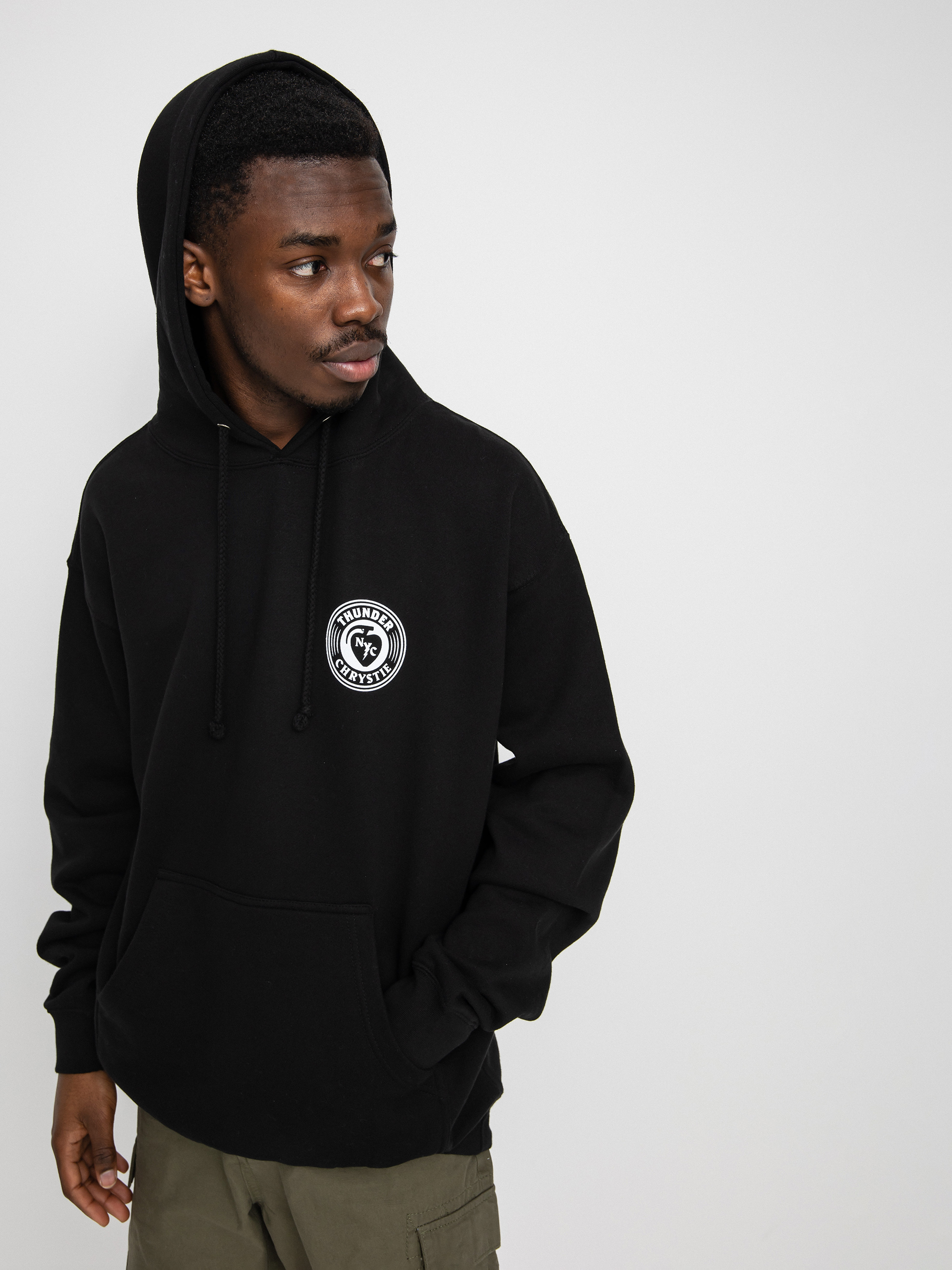 Bluza z kapturem Thunder X Chrystie Circle Logo (black)
