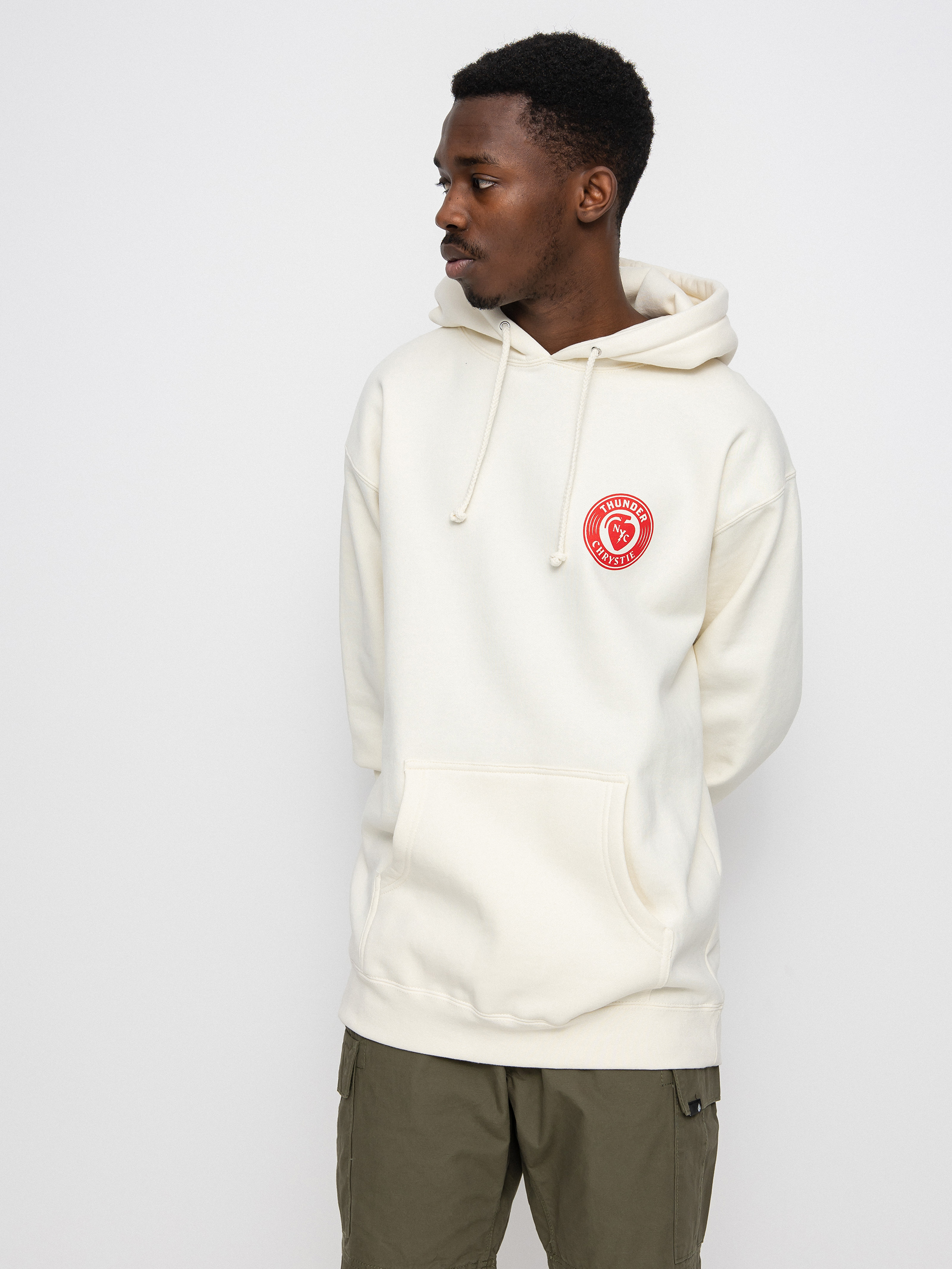Bluza z kapturem Thunder X Chrystie Circle Logo (bone)