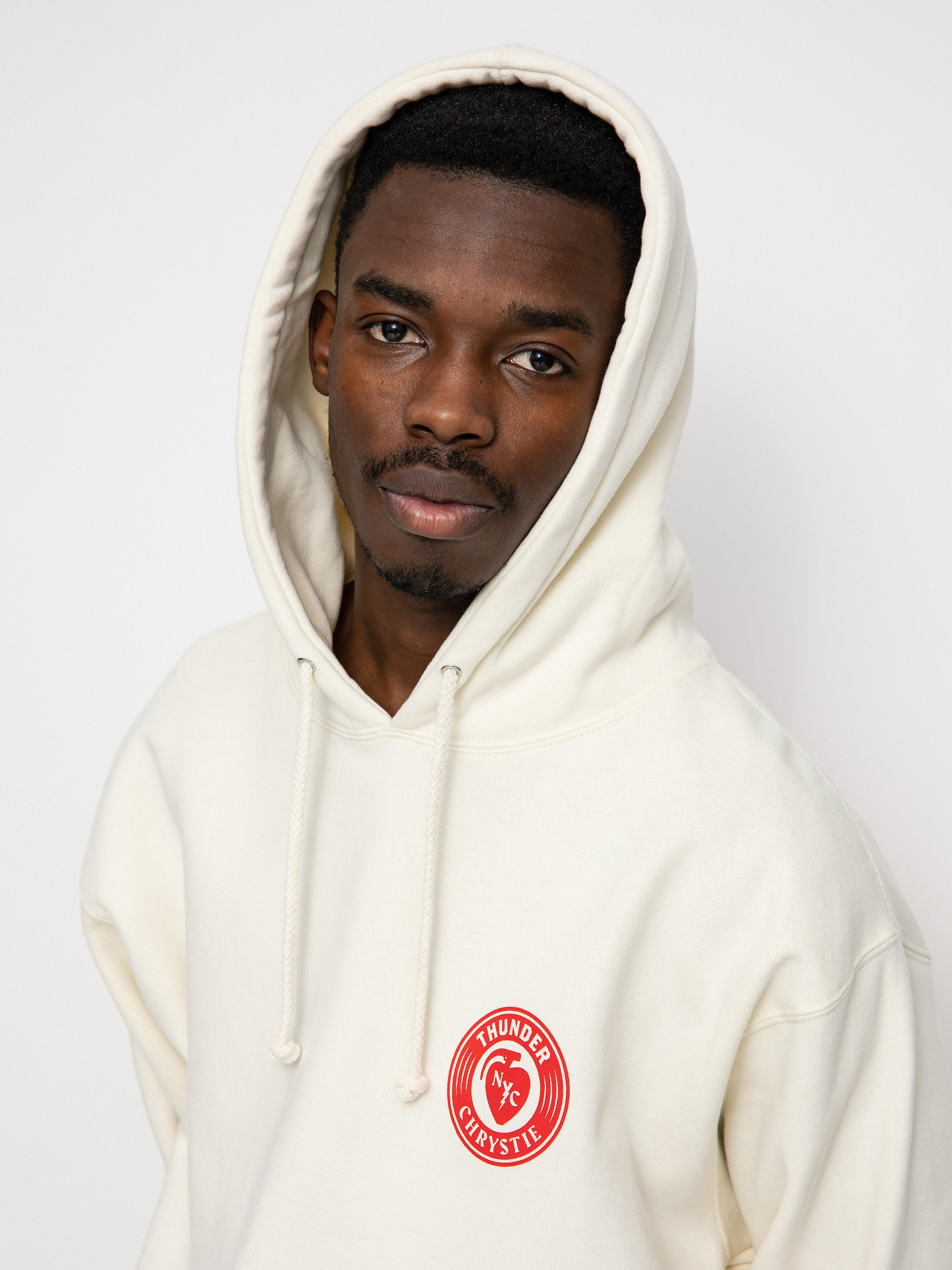 Bluza z kapturem Thunder X Chrystie Circle Logo (bone)
