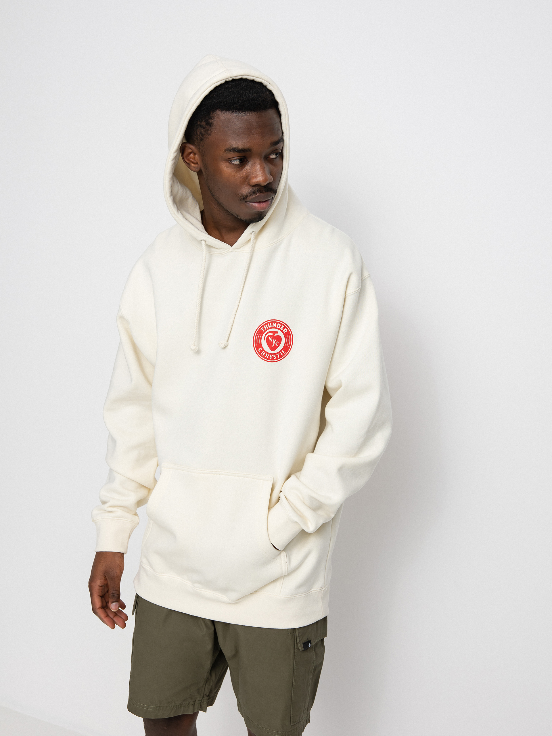 Bluza z kapturem Thunder X Chrystie Circle Logo (bone)