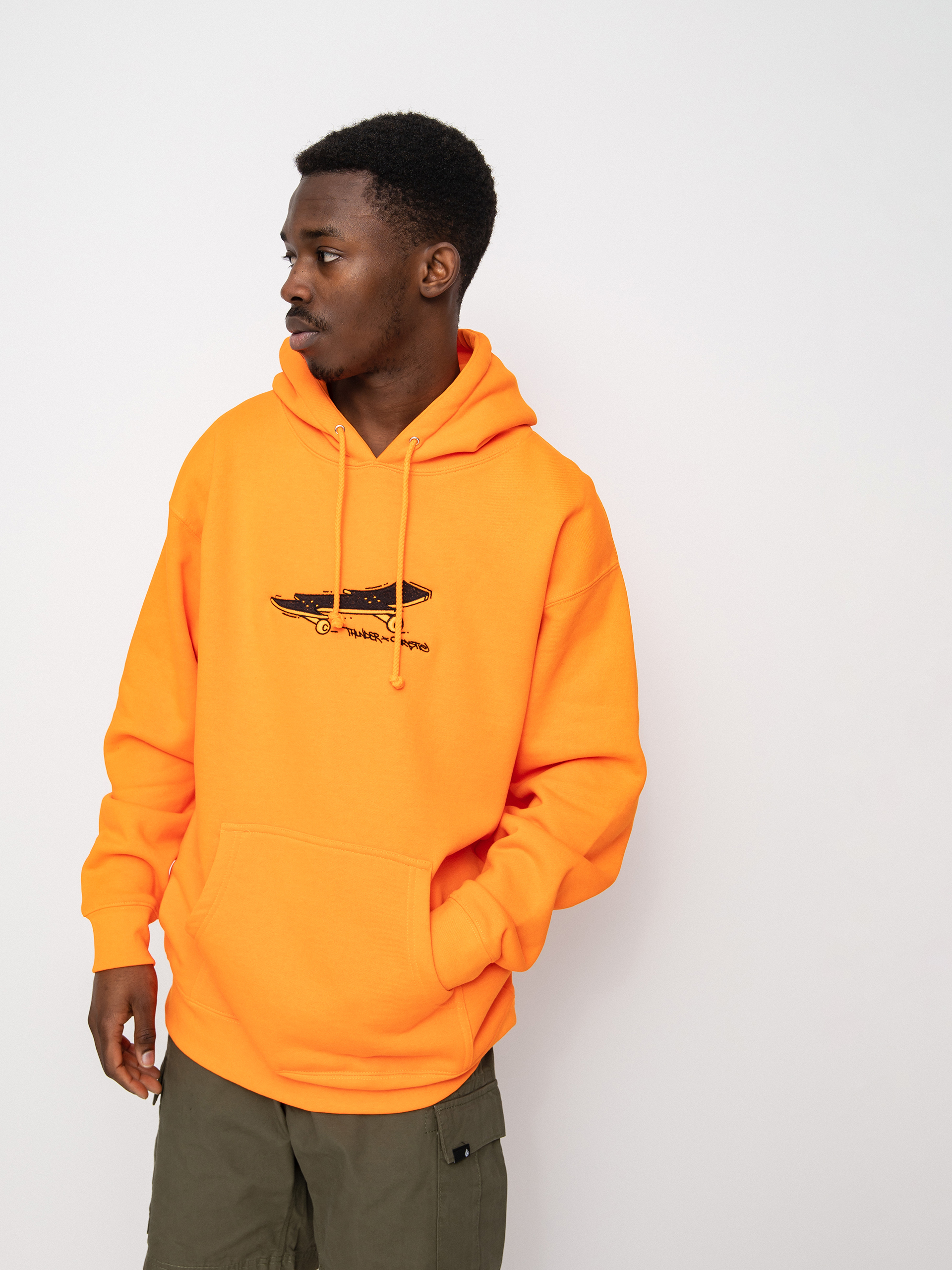 Bluza z kapturem Thunder X Chrystie Thunder Lightening Bolt Board (bright orange)