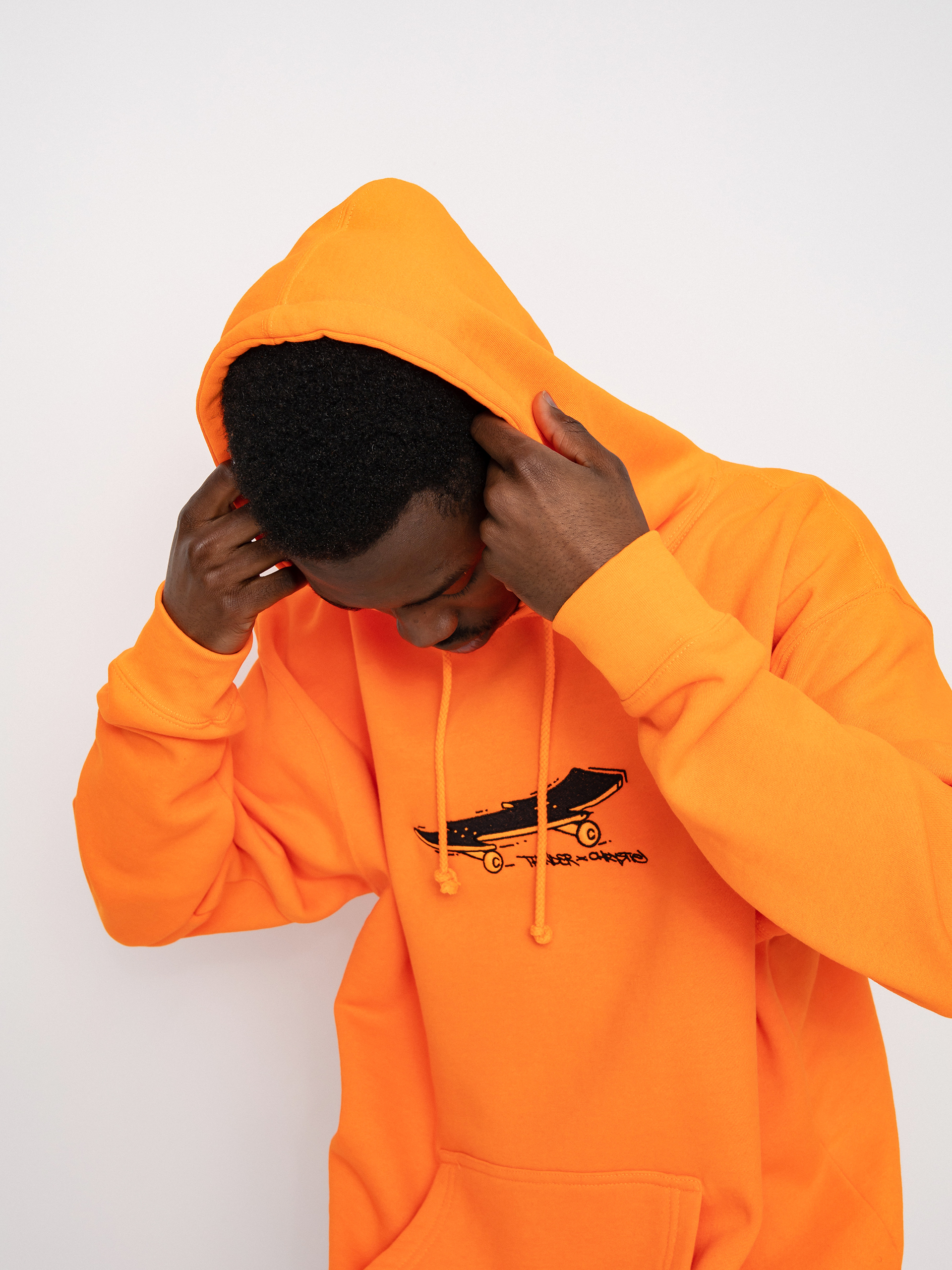 Bluza z kapturem Thunder X Chrystie Thunder Lightening Bolt Board (bright orange)