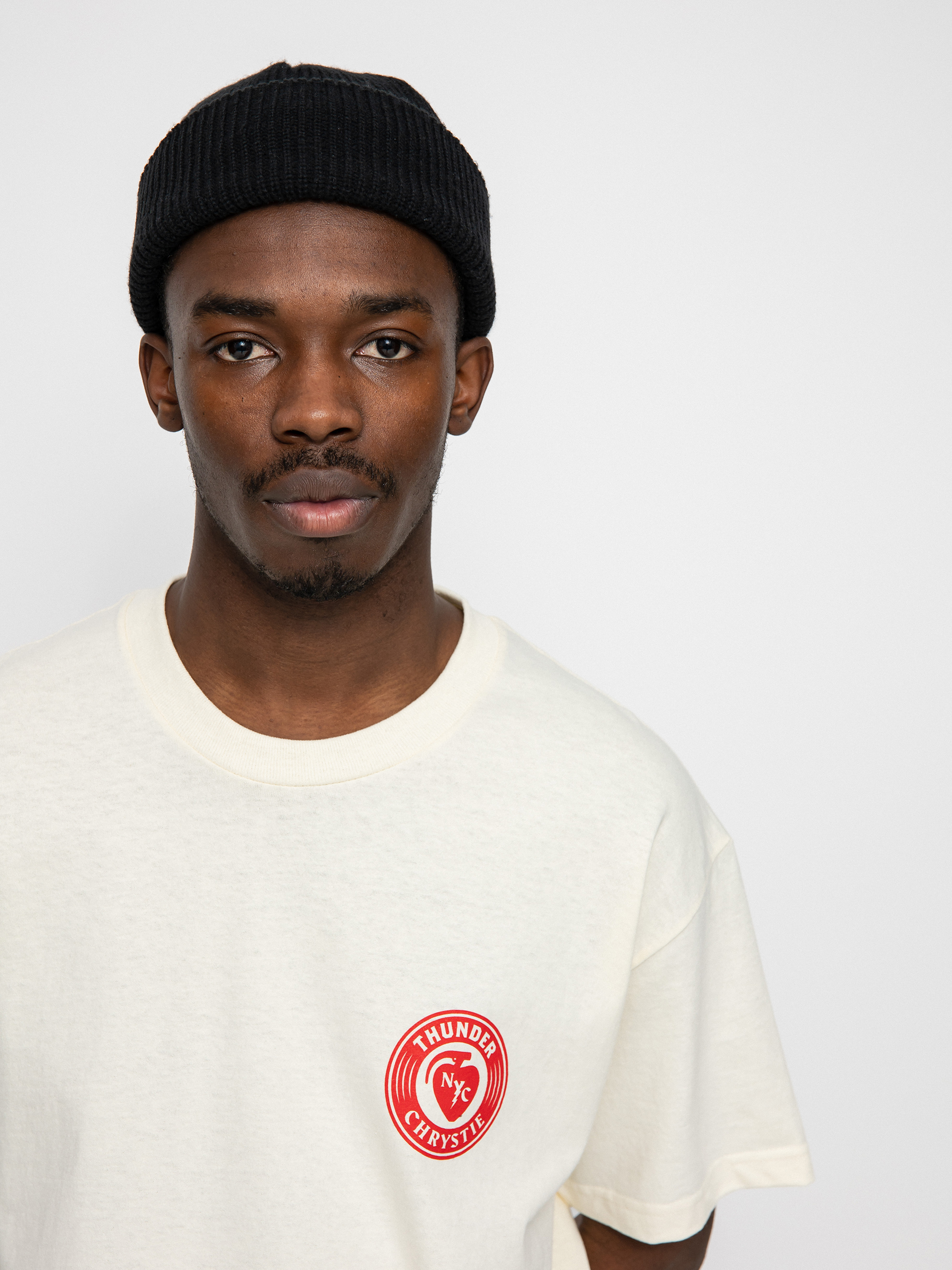T-shirt Thunder X Chrystie Circle Logo (bone)
