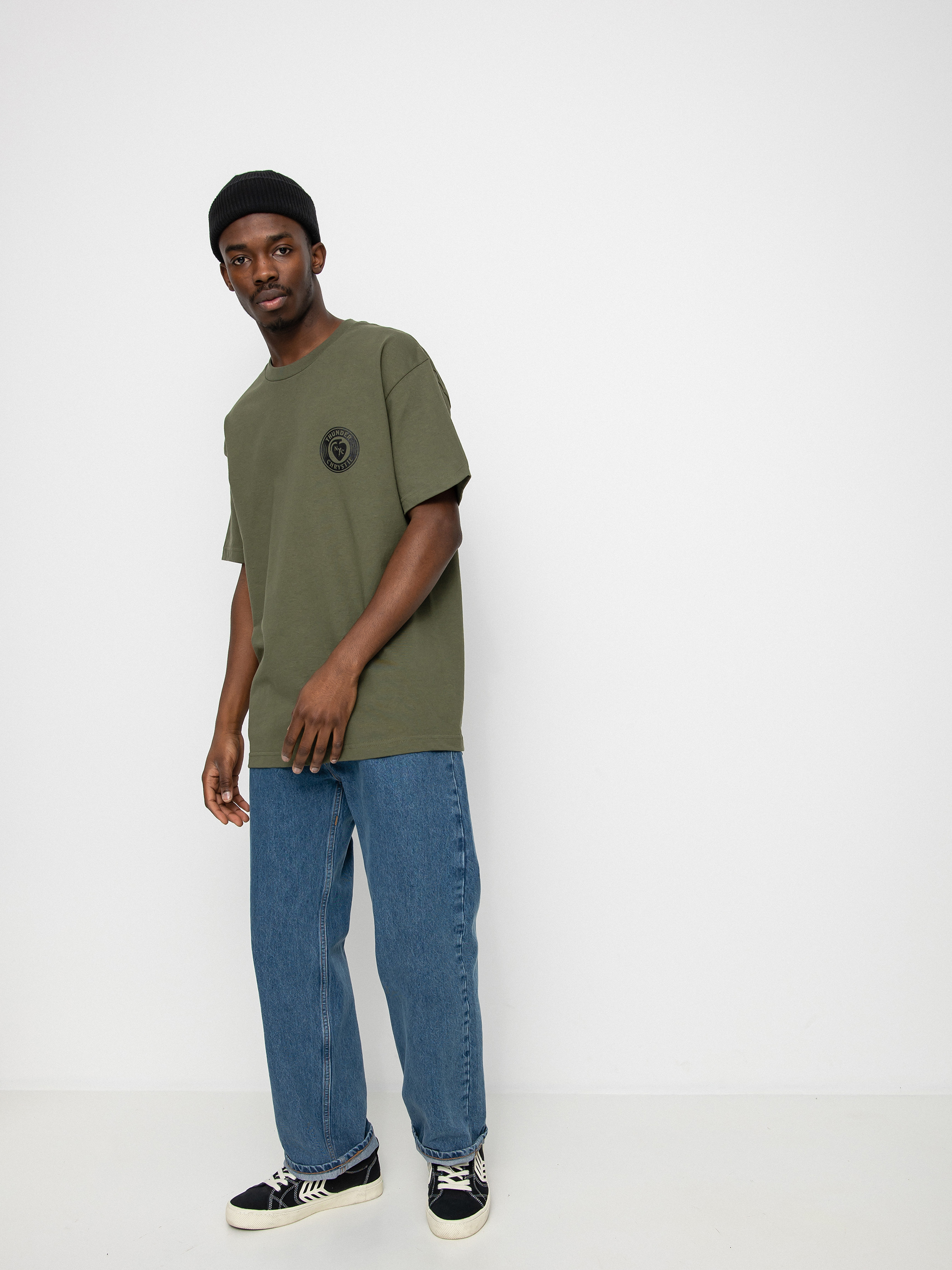 T-shirt Thunder X Chrystie Circle Logo (army green)