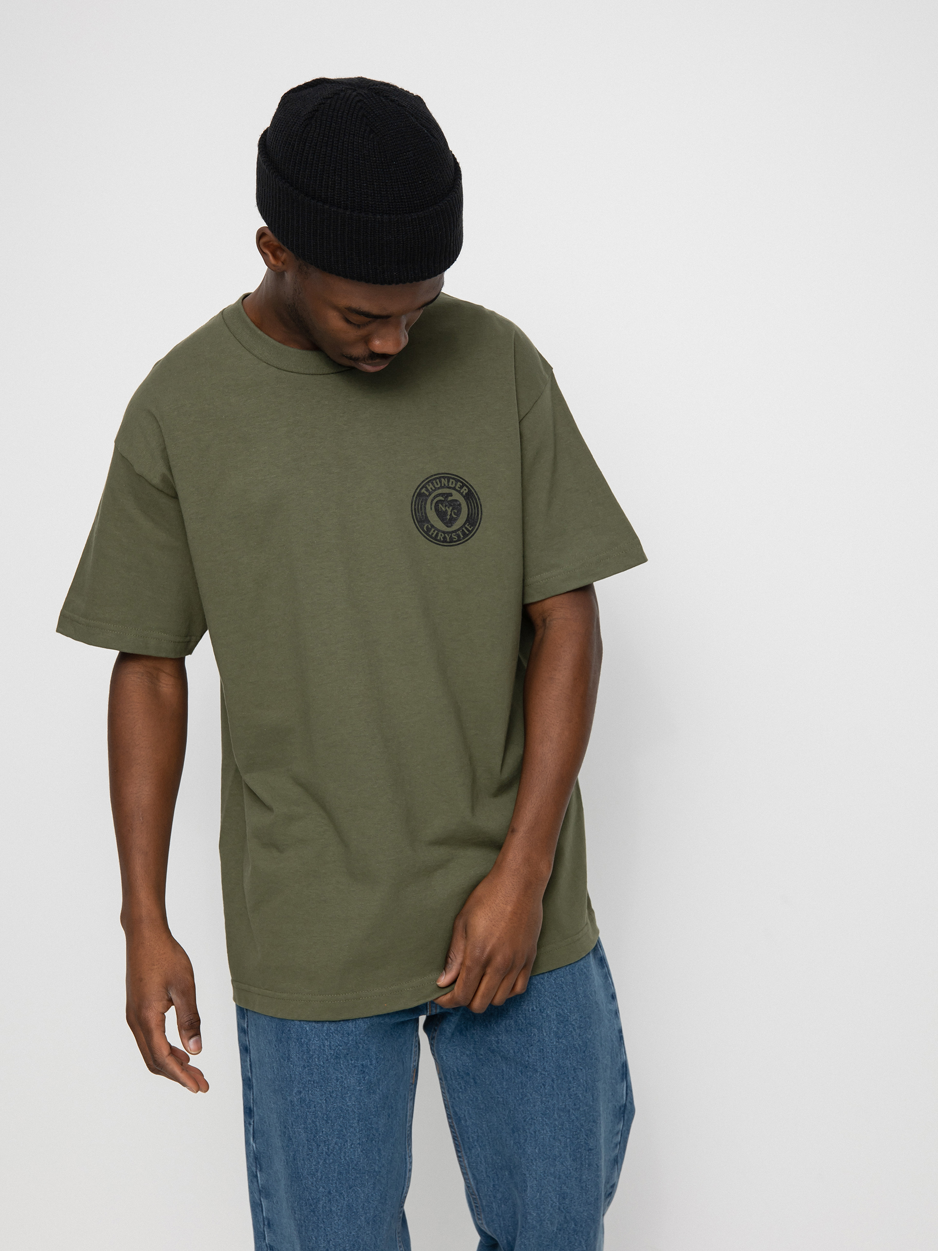 T-shirt Thunder X Chrystie Circle Logo (army green)