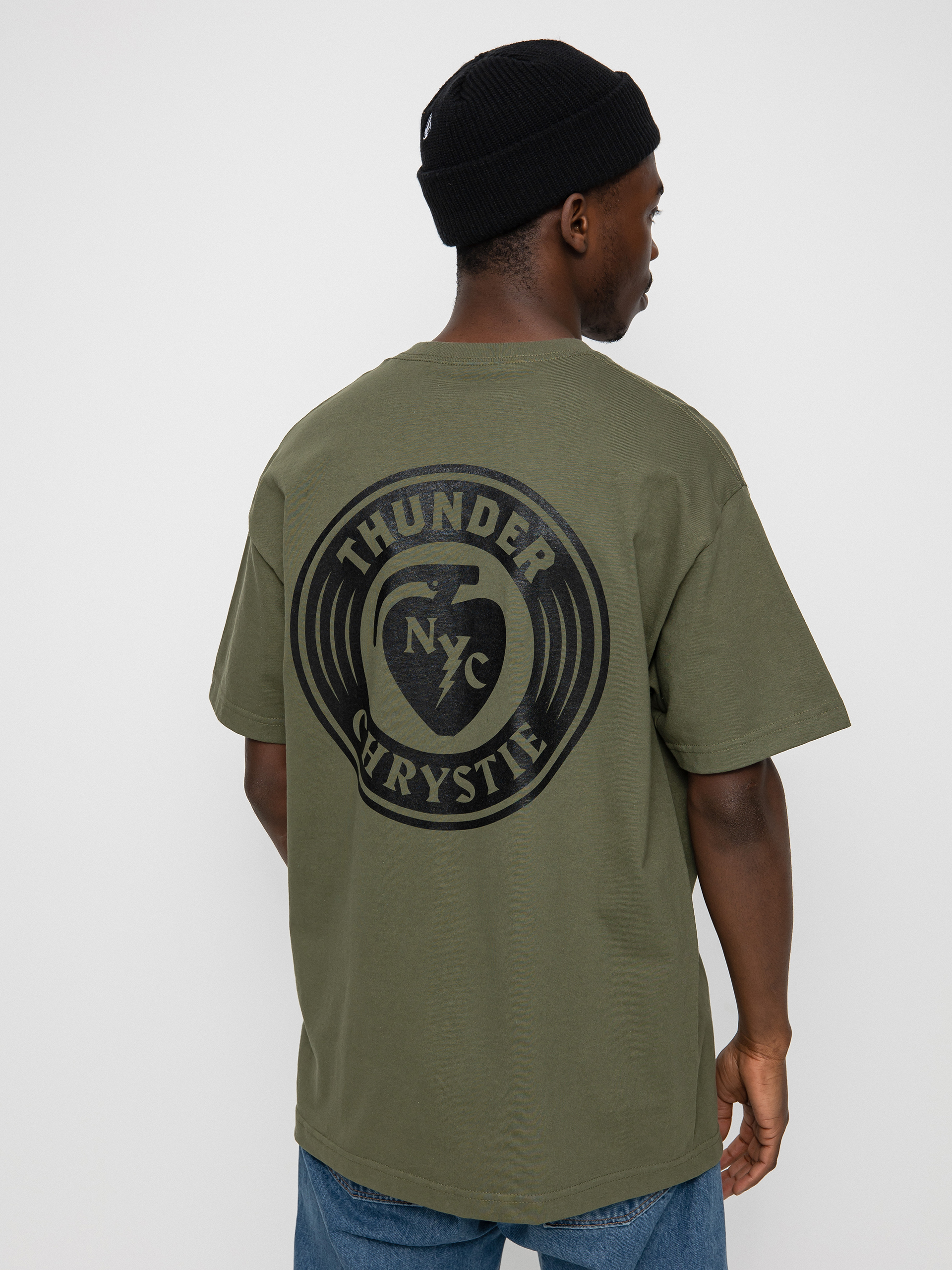 T-shirt Thunder X Chrystie Circle Logo (army green)