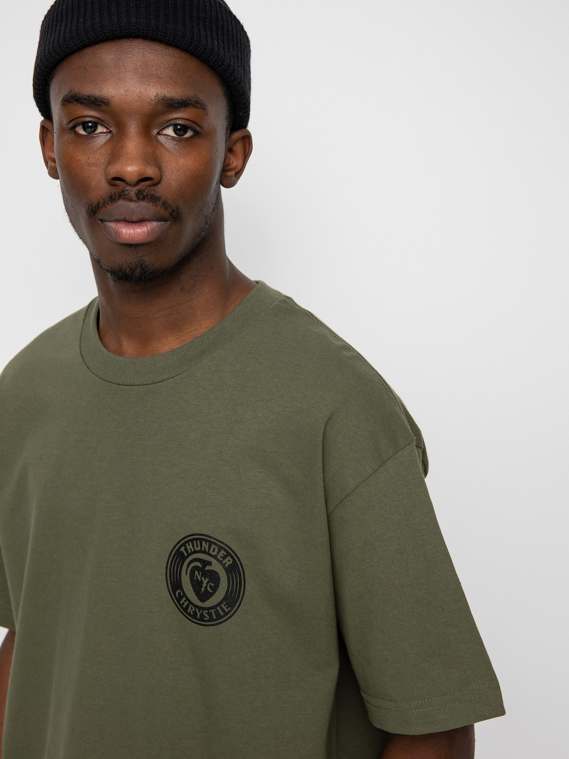 T-shirt Thunder X Chrystie Circle Logo (army green)