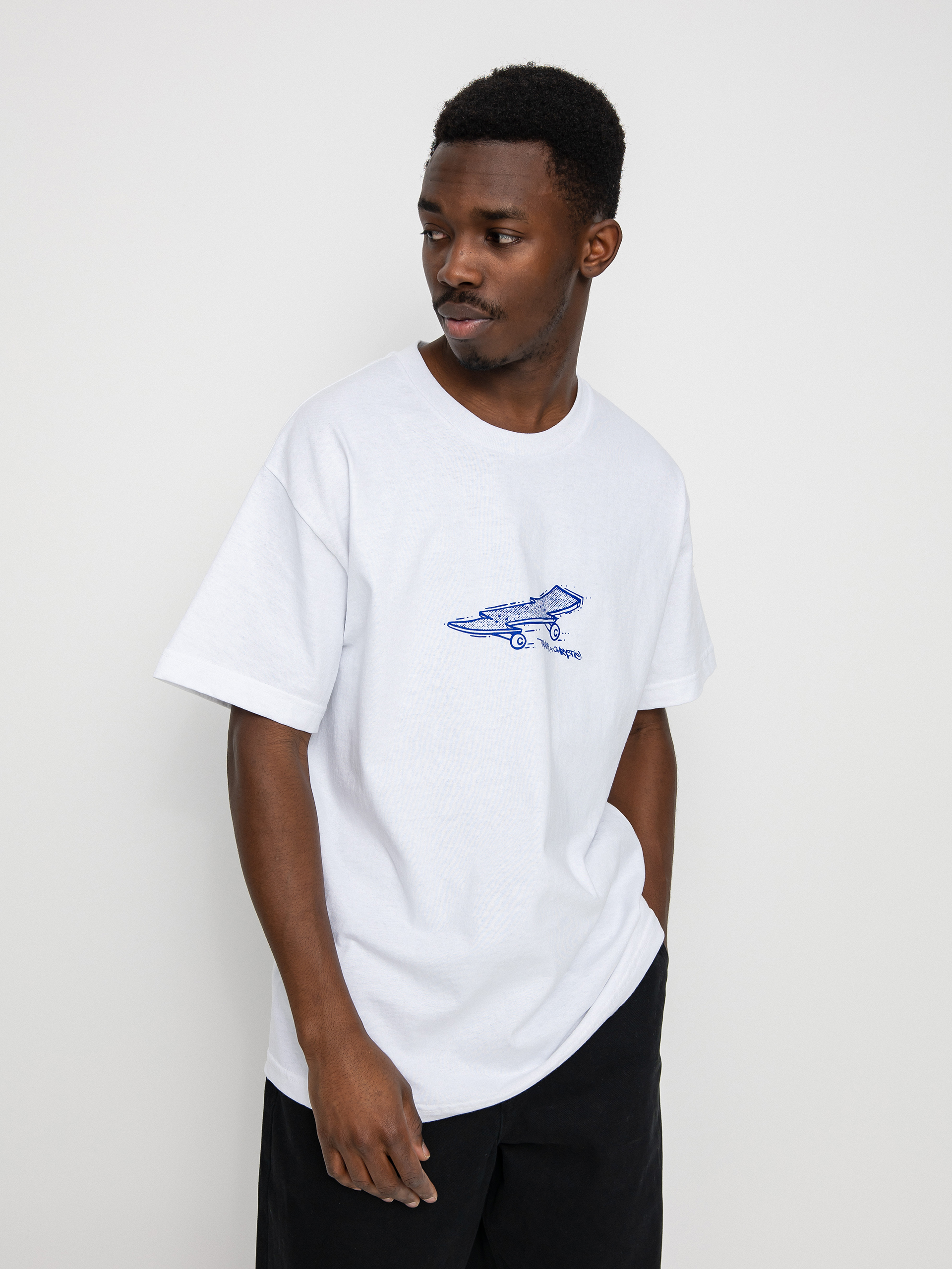 T-shirt Thunder X Chrystie Thunder Lightening Bolt Board (white)