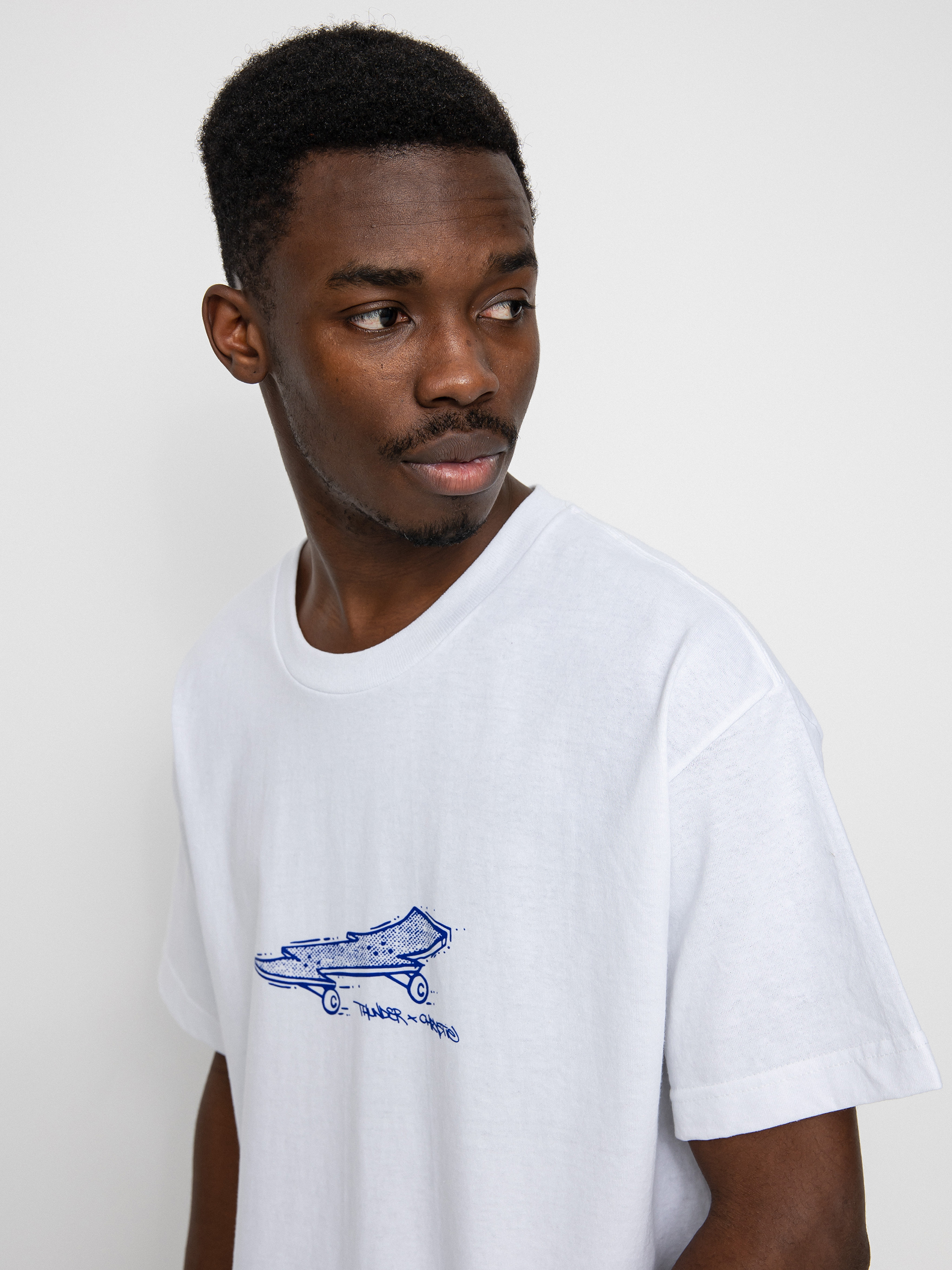 T-shirt Thunder X Chrystie Thunder Lightening Bolt Board (white)