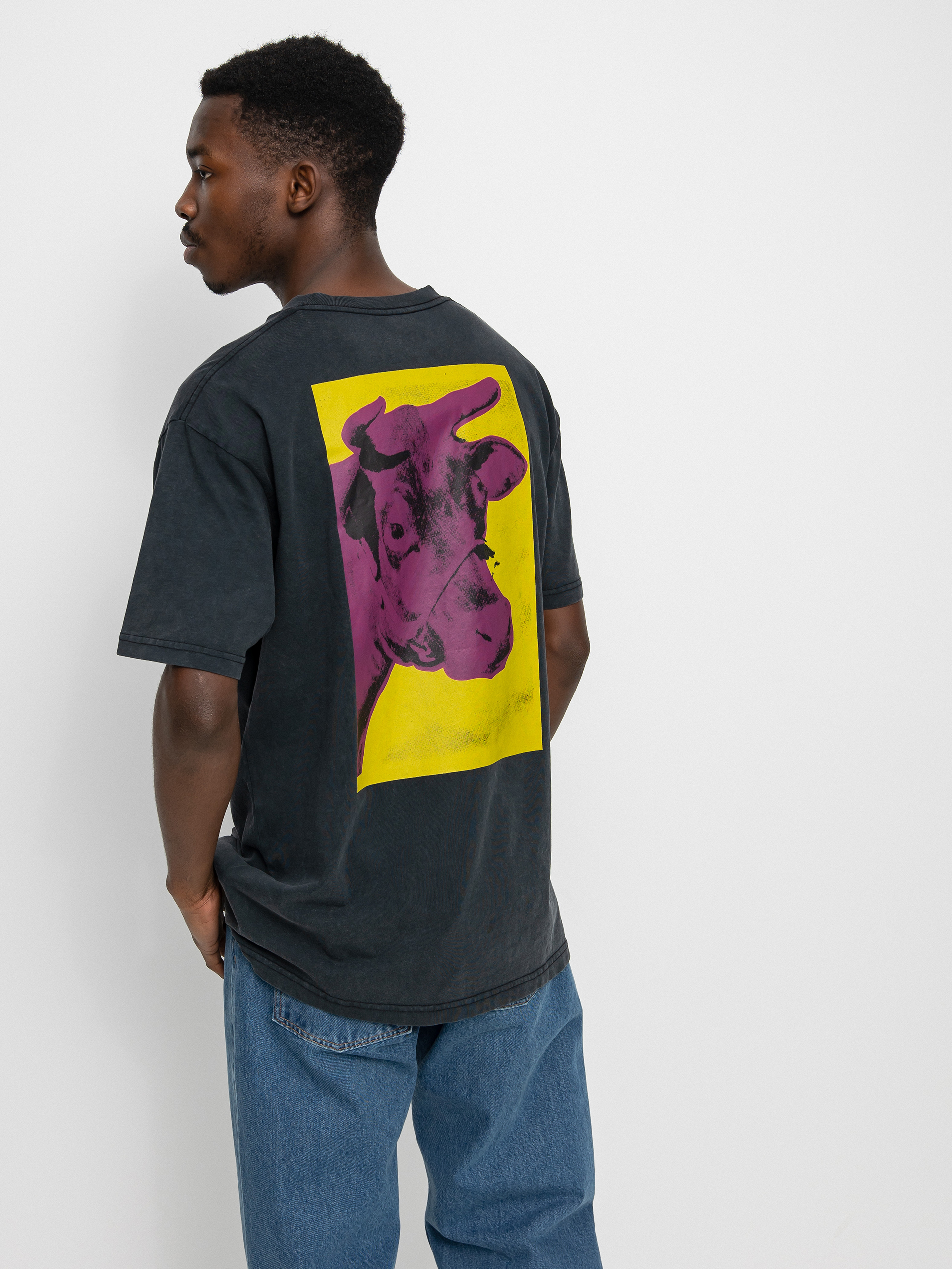 T-shirt DC X Andy Warhol Cow Pocket (black acid)