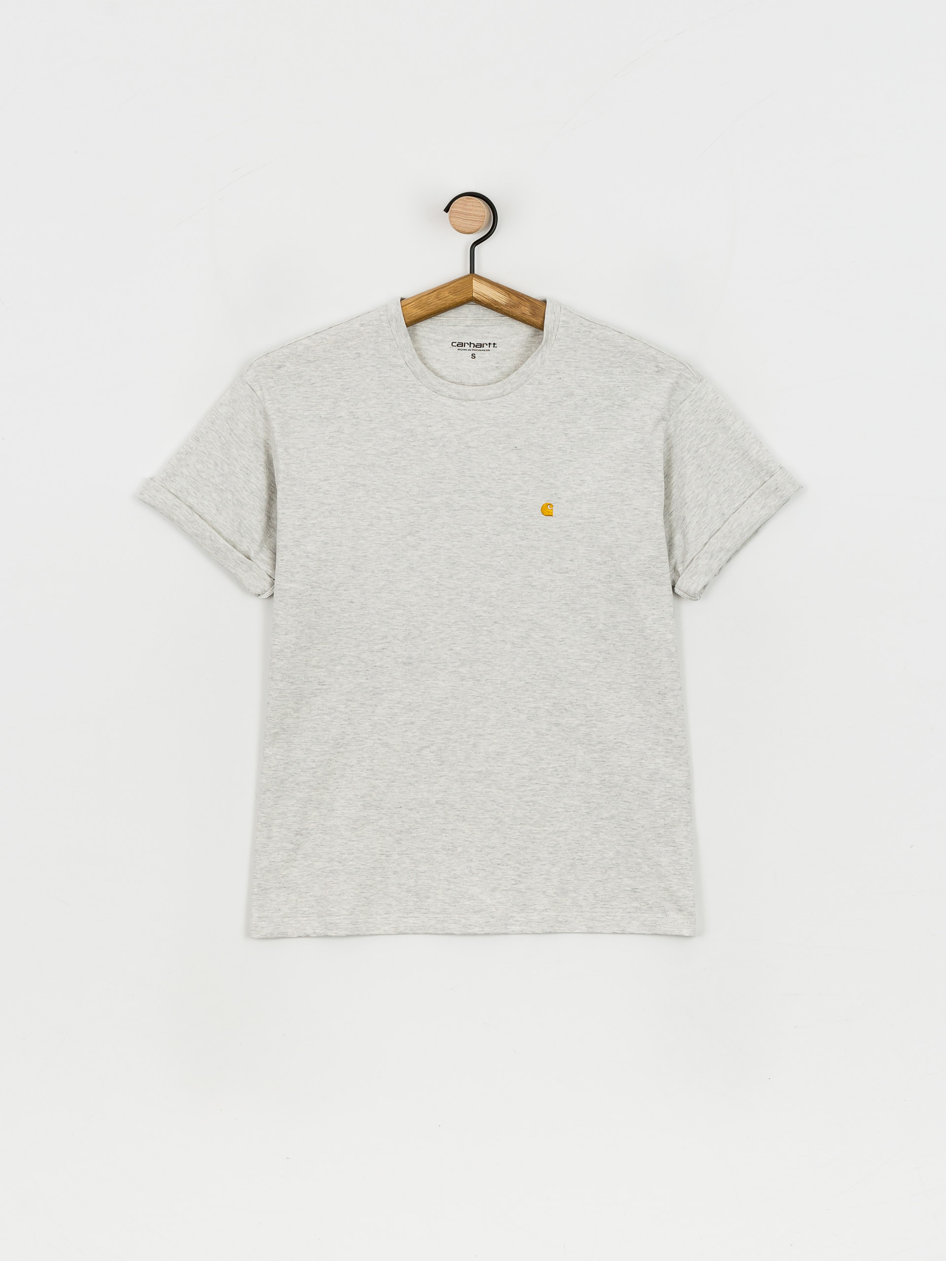 T-shirt Carhartt WIP Chase Wmn (ash heather/gold)