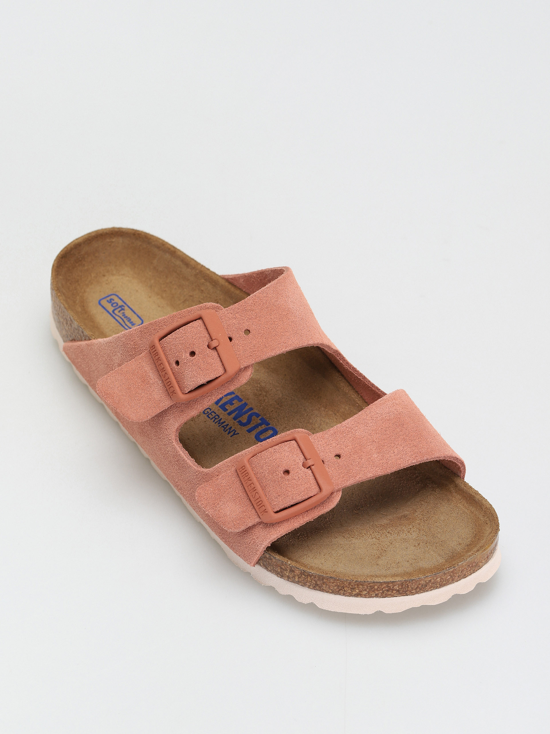 Klapki Birkenstock Arizona Sfb Narrow Wmn (earth red suede leather)