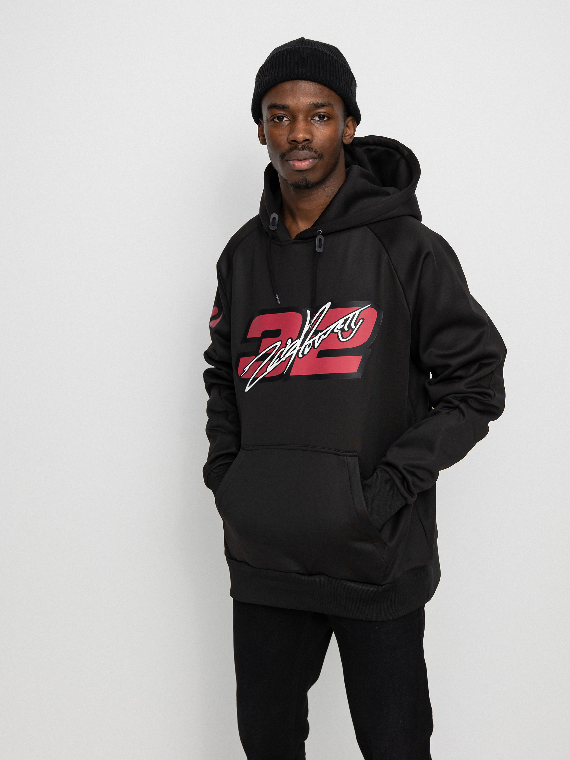 Bluza z kapturem ThirtyTwo Zeb Signature Tech HD (black/red)