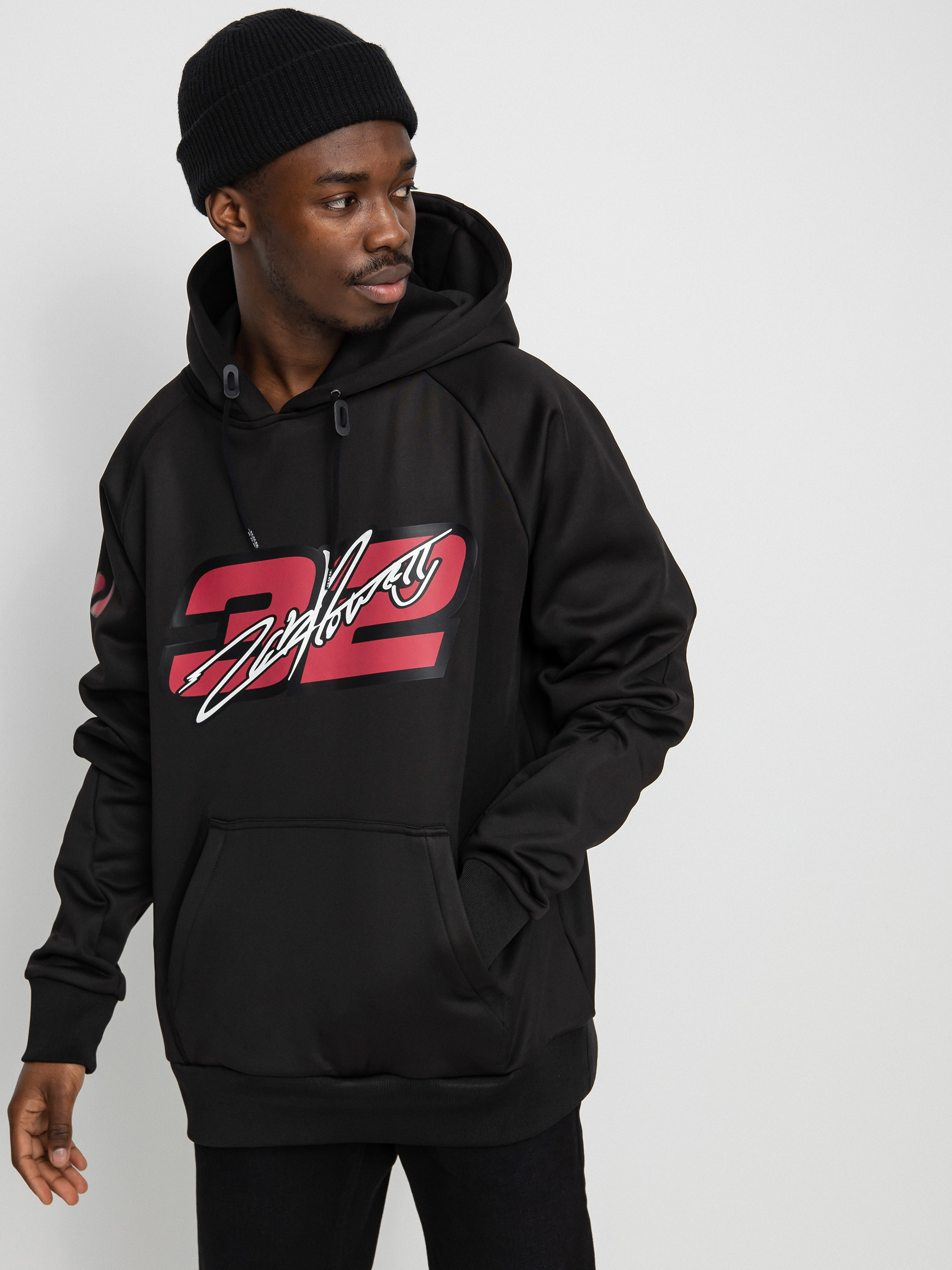 Bluza z kapturem ThirtyTwo Zeb Signature Tech HD (black/red)
