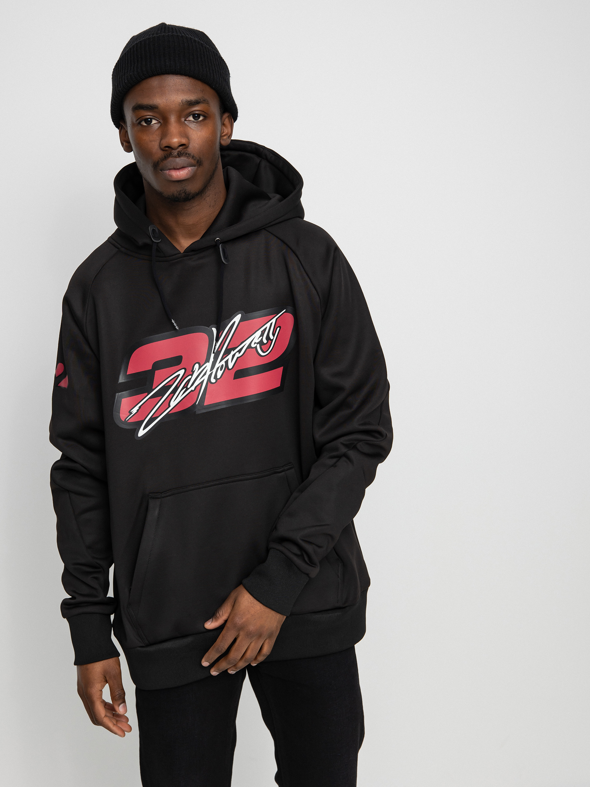 Bluza z kapturem ThirtyTwo Zeb Signature Tech HD (black/red)