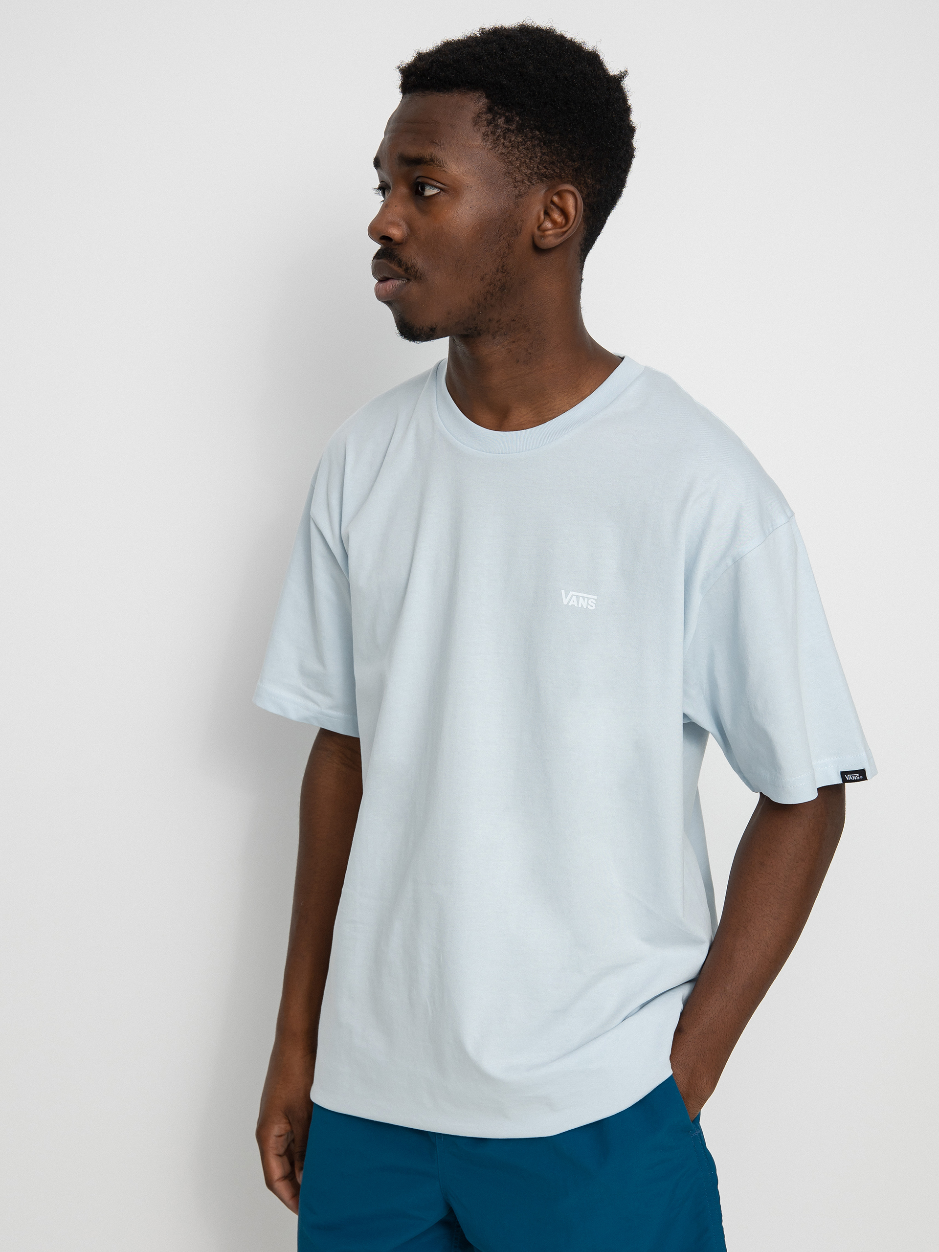 T-shirt Vans Left Chest Logo (ballad blue/white)
