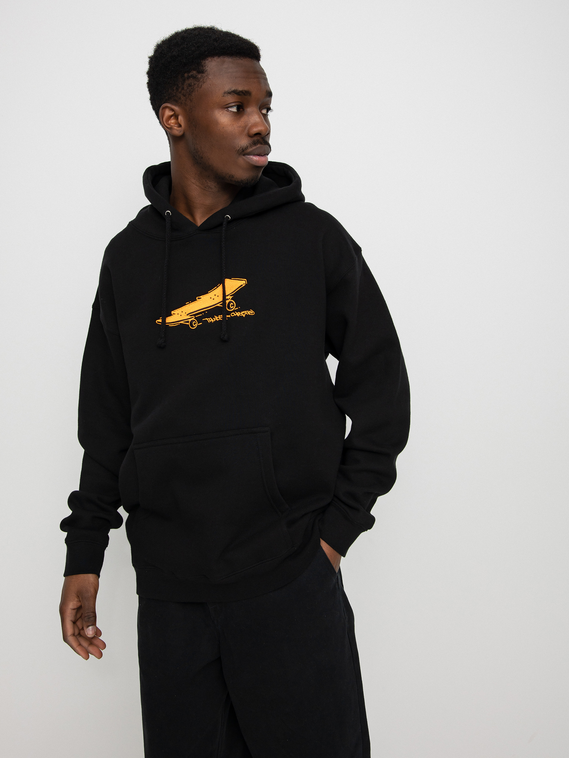 Bluza z kapturem Thunder X Chrystie Thunder Lightening Bolt Board (black)