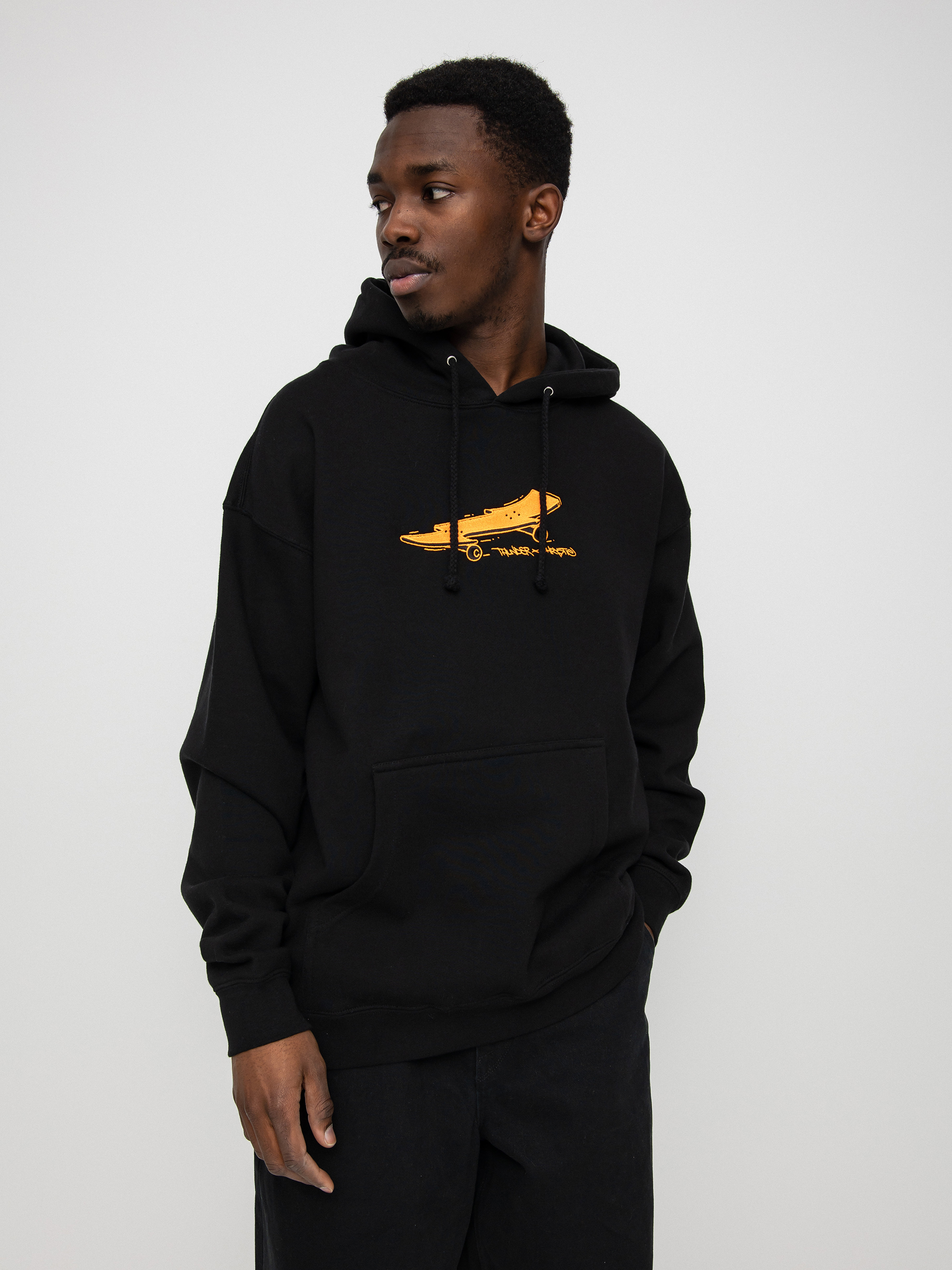 Bluza z kapturem Thunder X Chrystie Thunder Lightening Bolt Board (black)