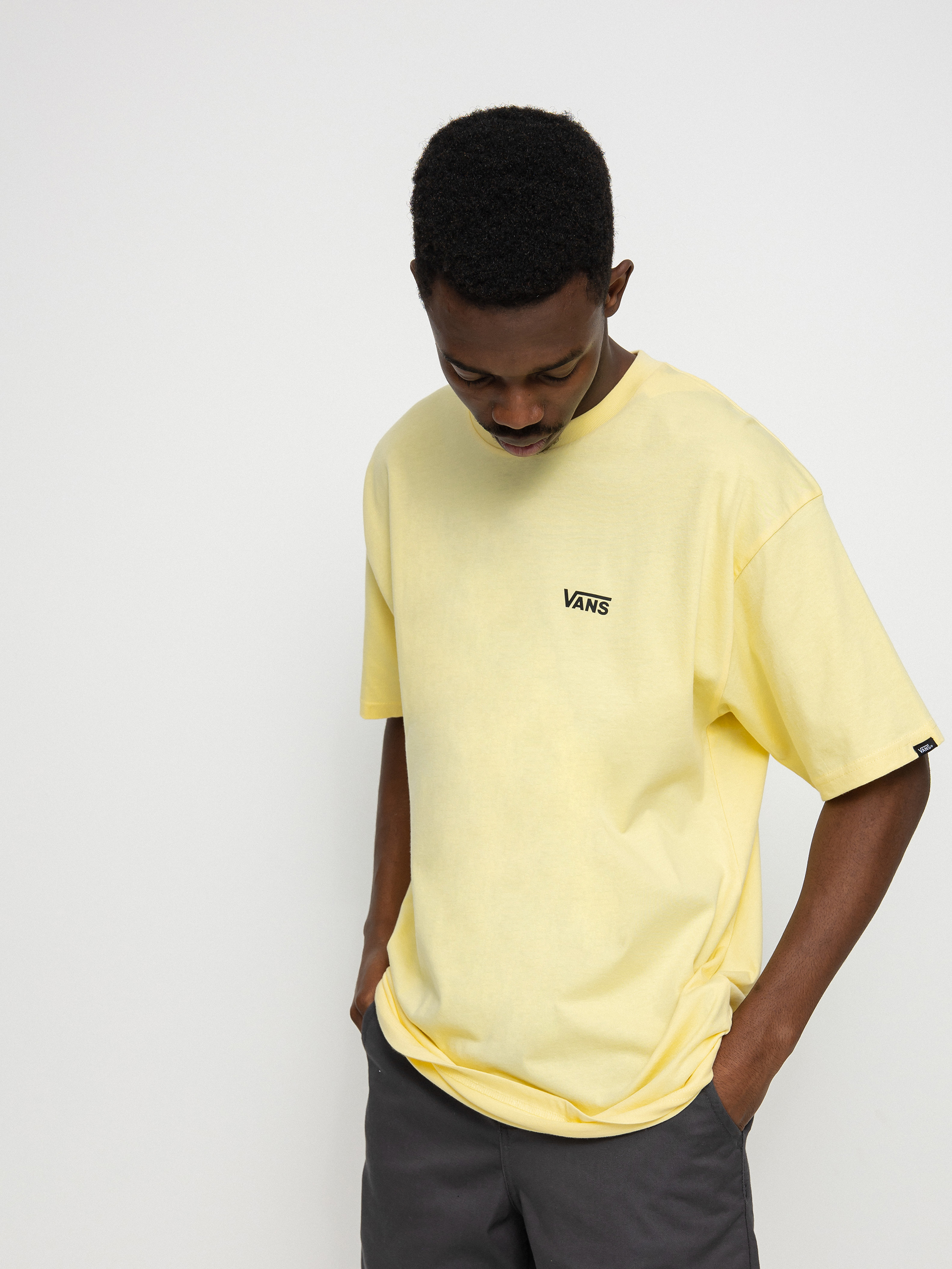T-shirt Vans Left Chest Logo Plus (pale banana)