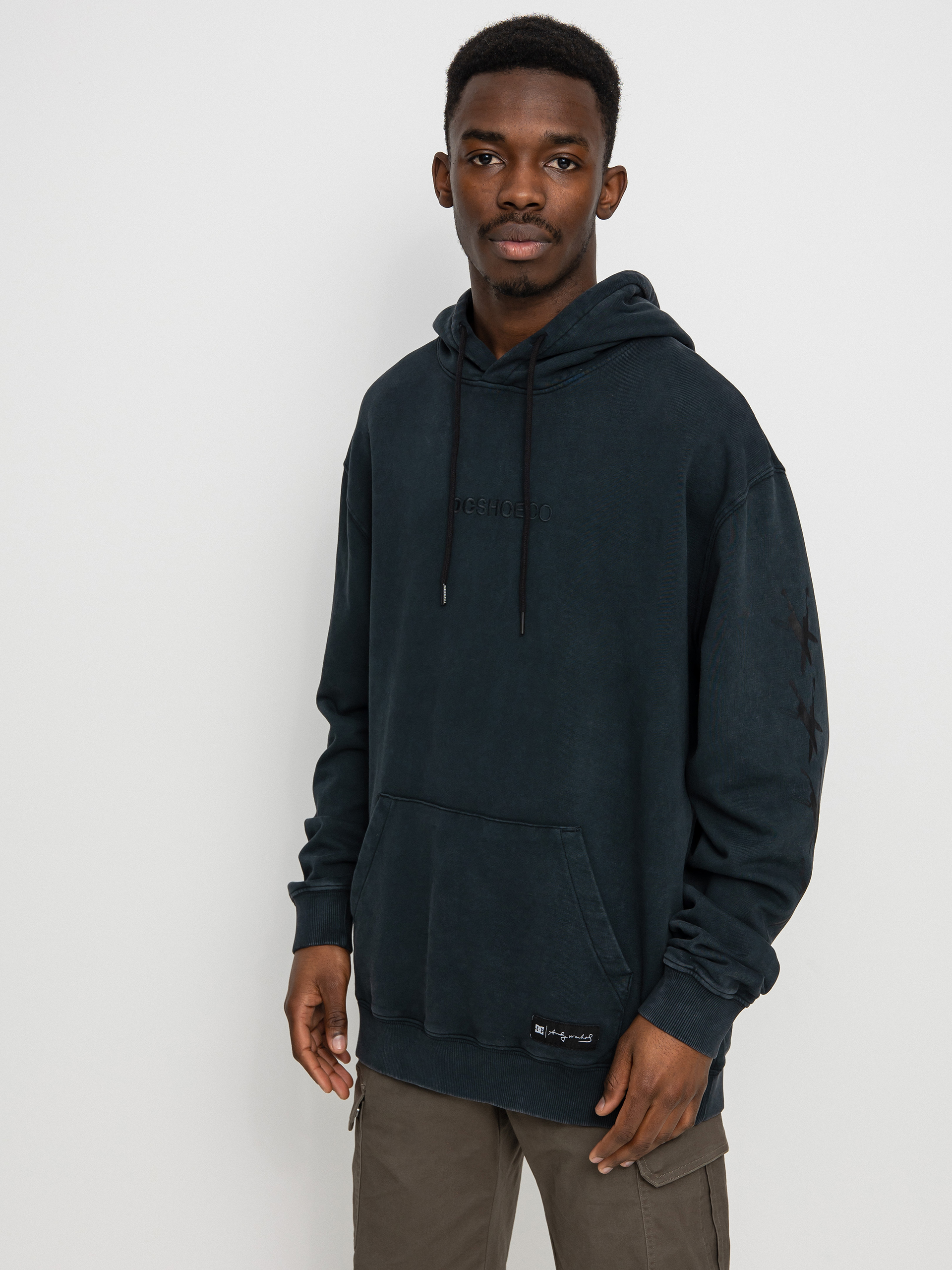 Bluza z kapturem DC X Andy Warhol Cow HD (black acid)