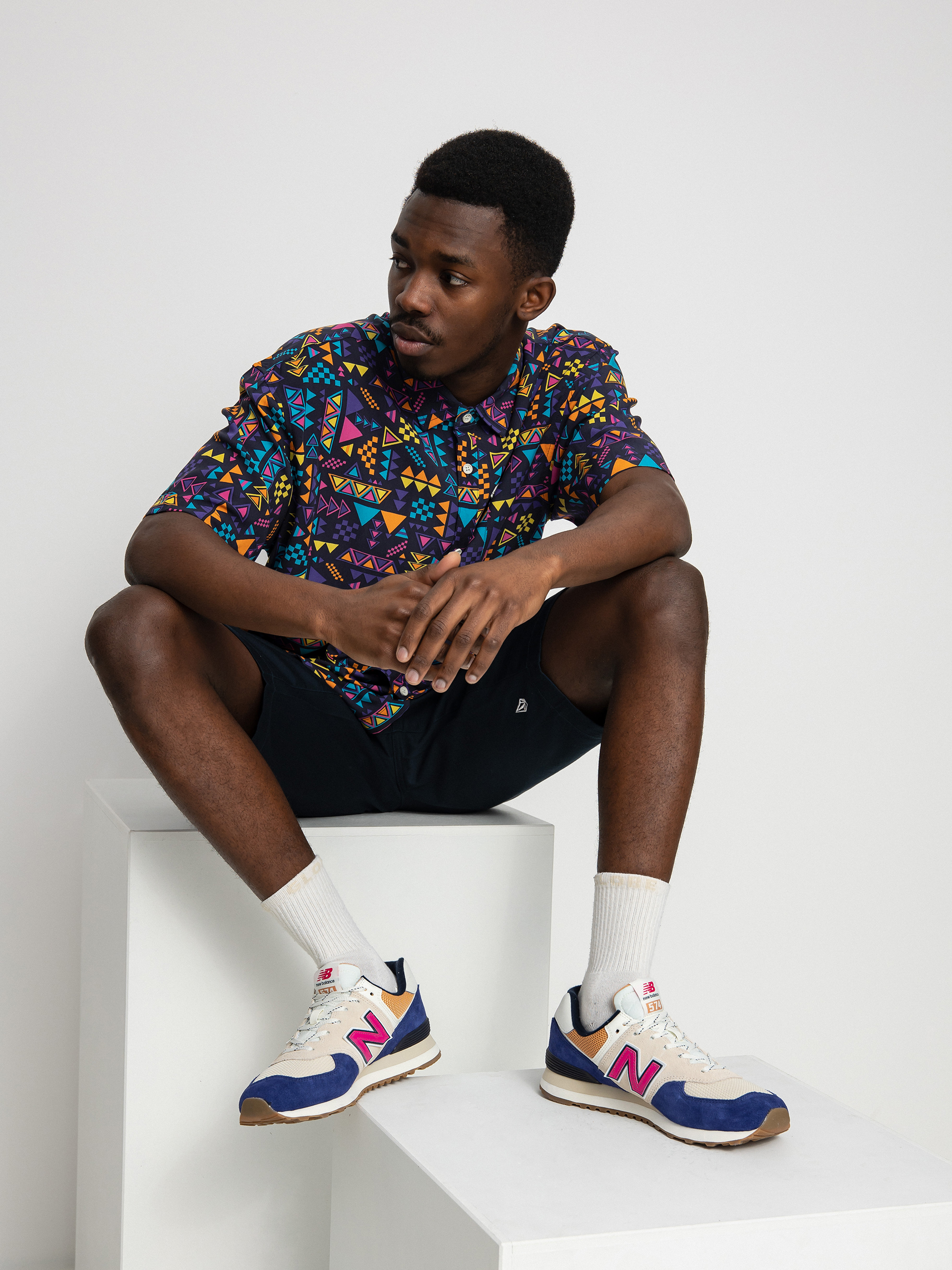 Koszula Iriedaily Resort Ssl (navy purple)