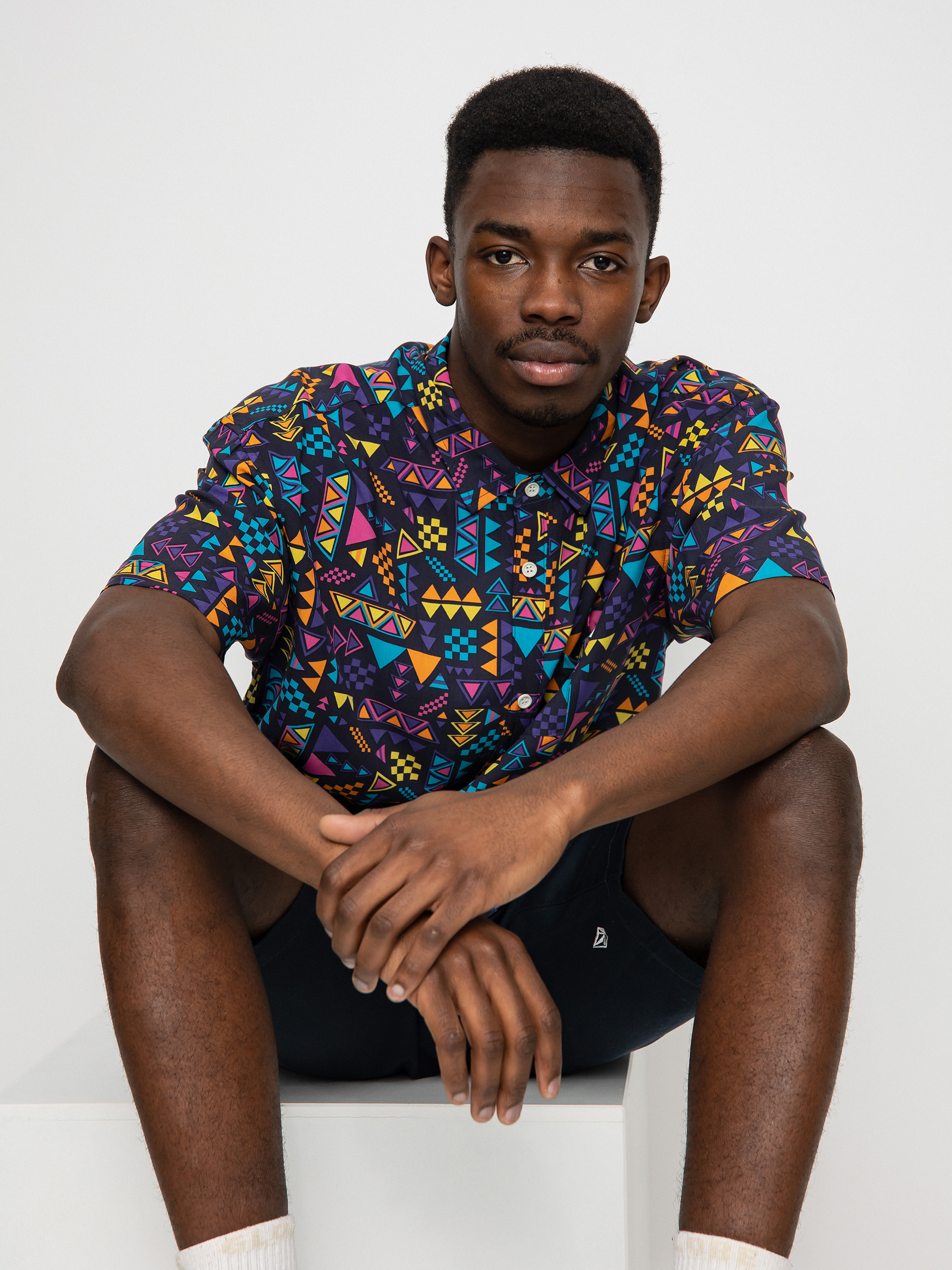 Koszula Iriedaily Resort Ssl (navy purple)