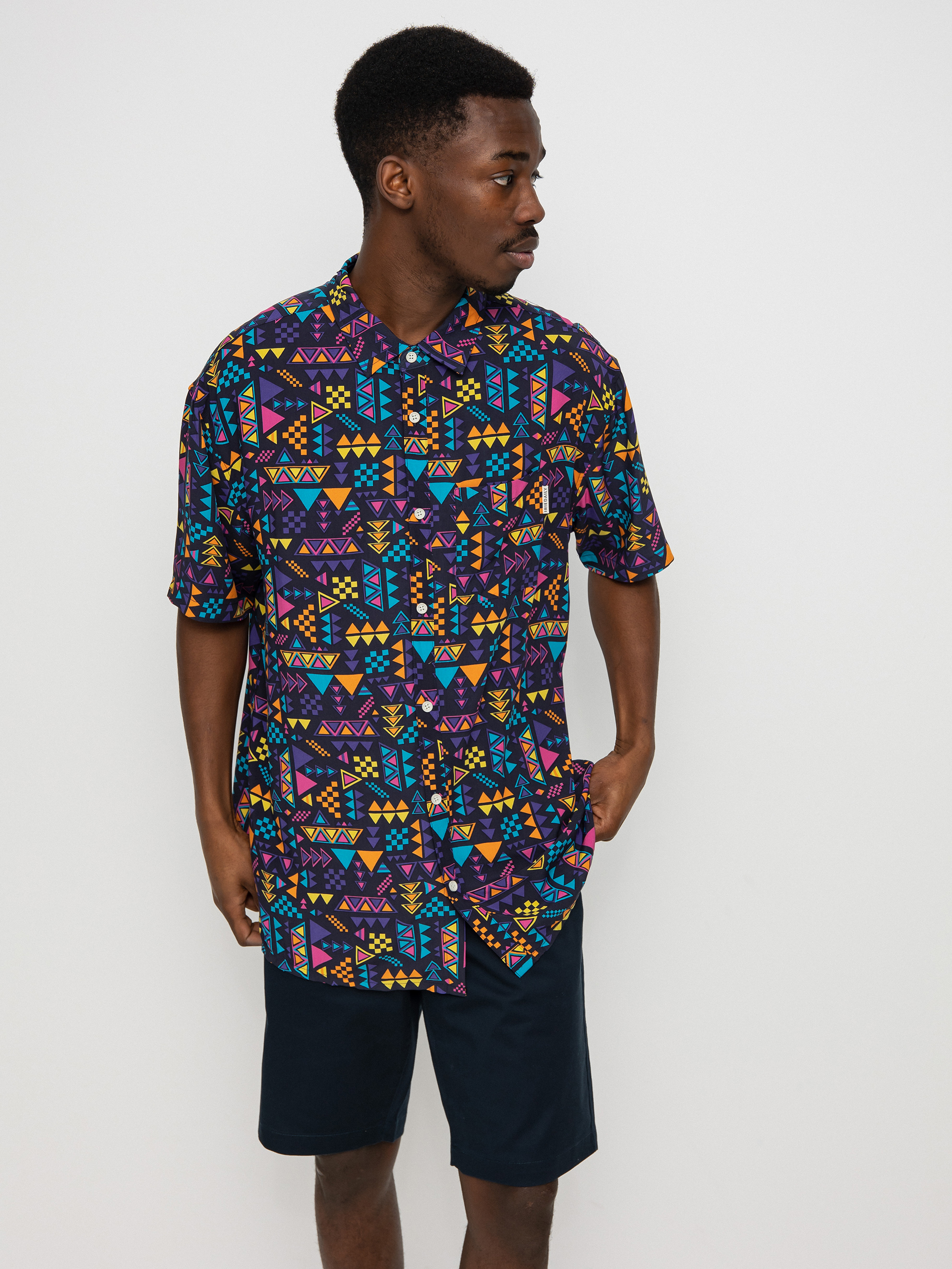 Koszula Iriedaily Resort Ssl (navy purple)